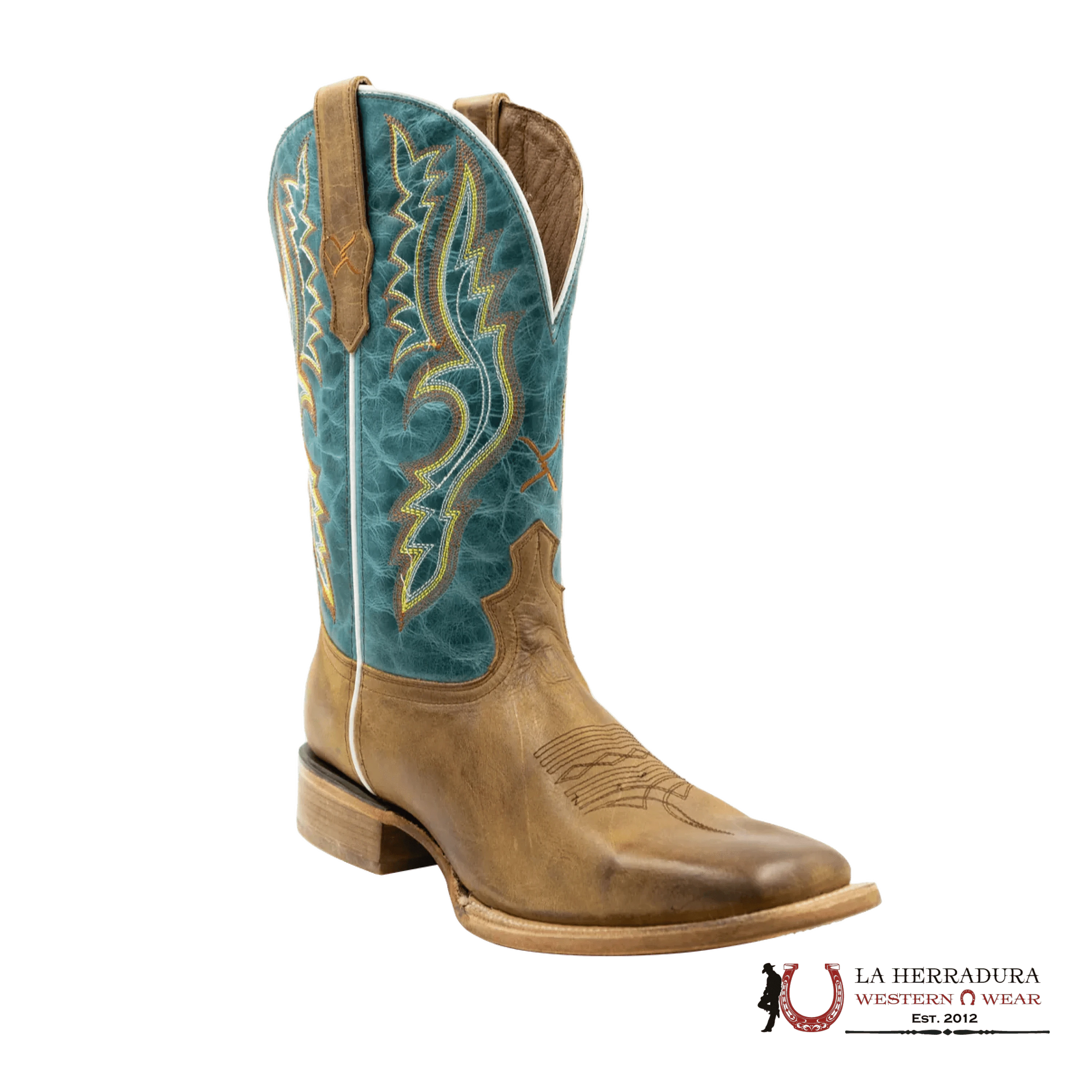 TWISTED X MENS WORK BOOTS CASHEW & BLUE GRASS MRAL032