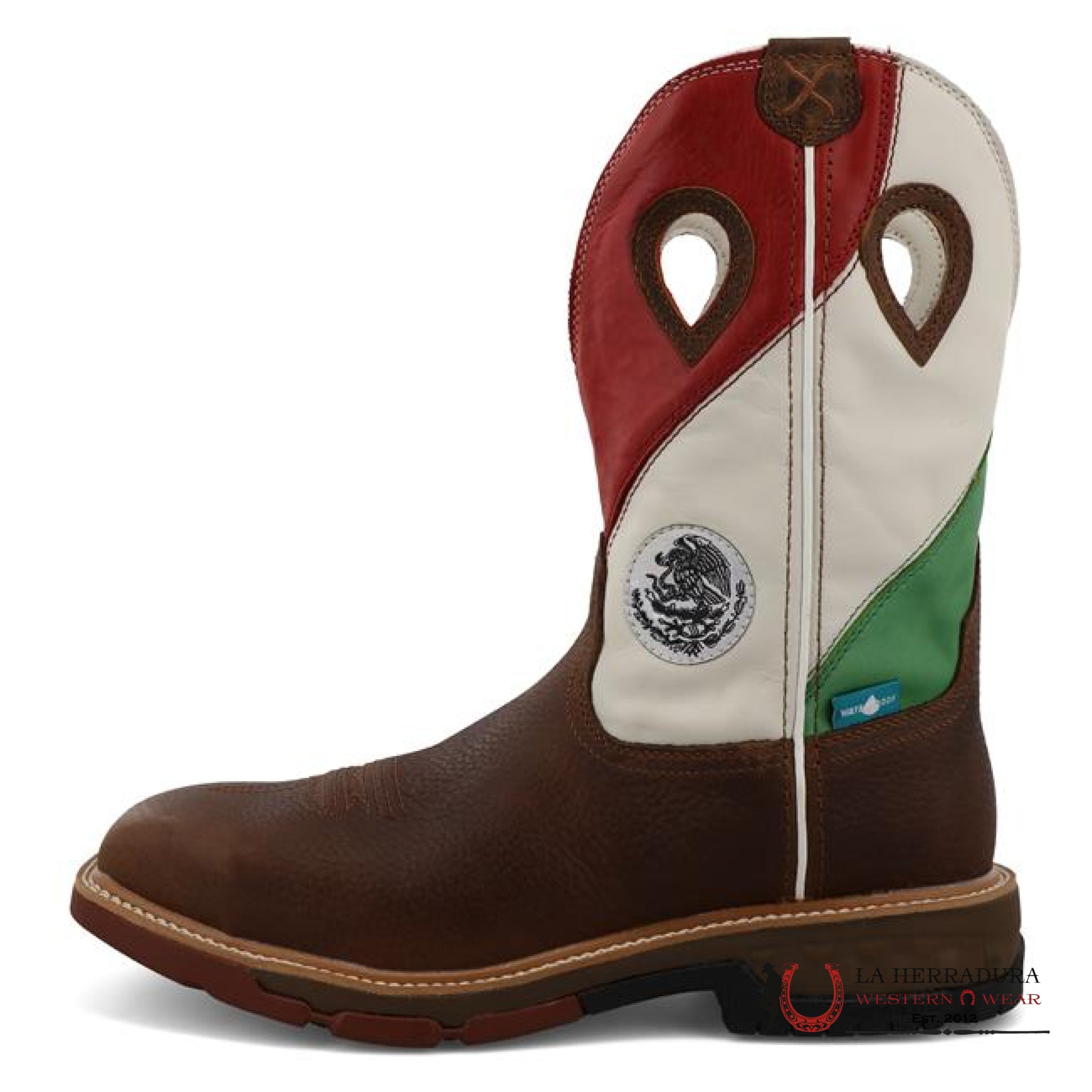 TWISTED X MENS WORK BOOTS COPPER BROWN & MULTI MXBW006