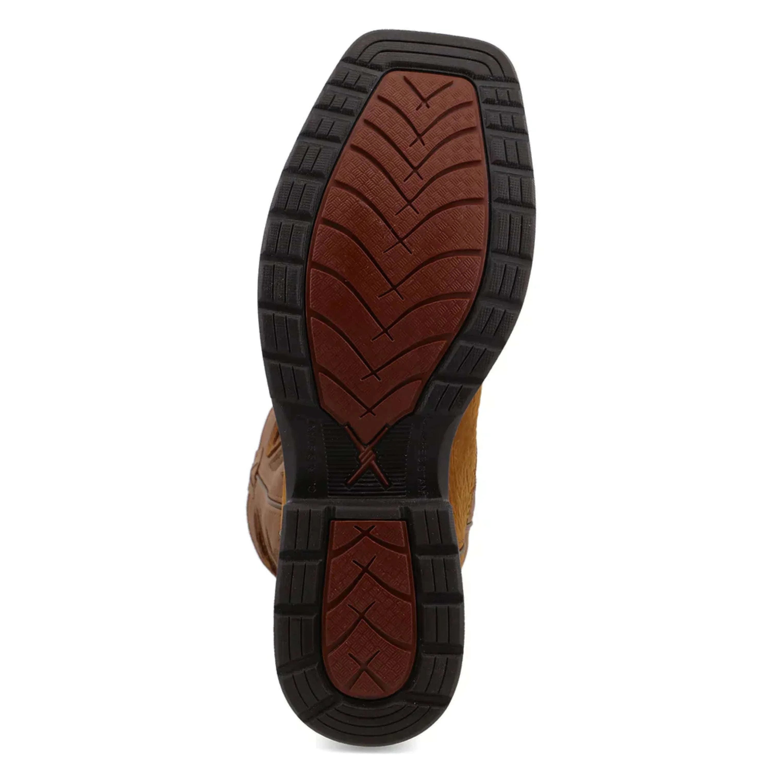 TWISTED X MENS WORK BOOTS LITE COWBOY COMP TOE BARK BROWN/TAN MLCCW05