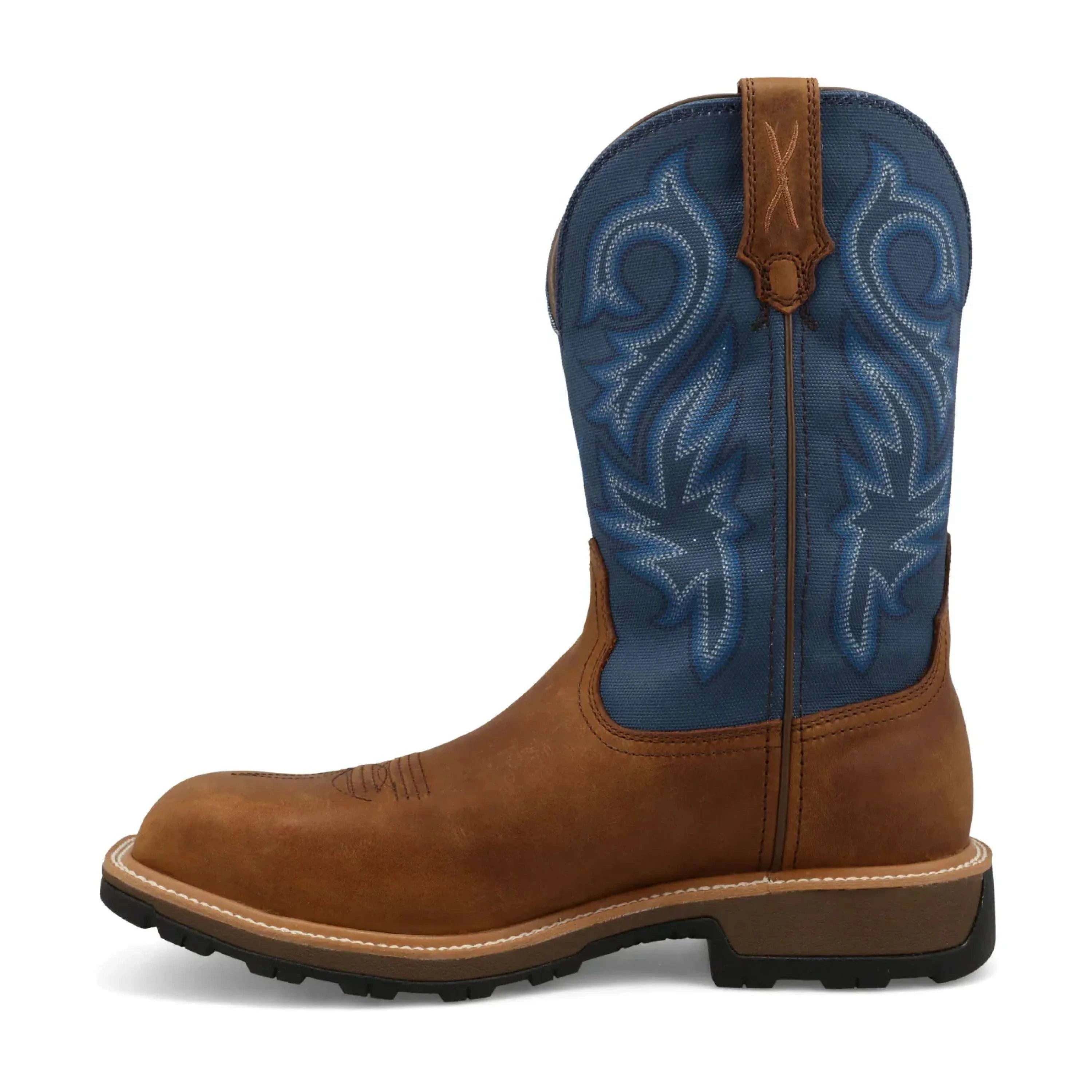 TWISTED X MENS WORK RUSTIC BROWN & NIAGARA MUNW001