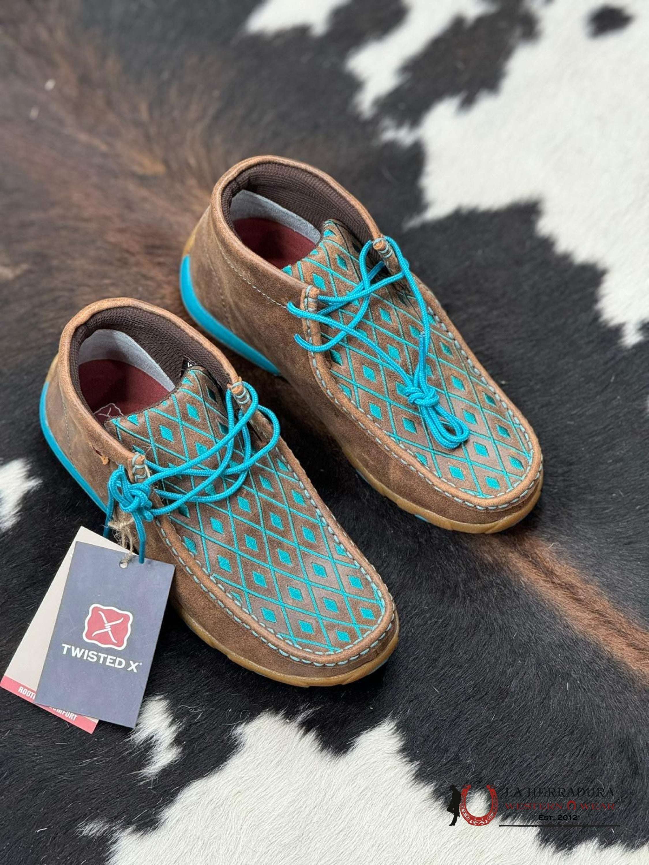 Twisted X Womens Brown Turquoise Casual Shoe Zapatos Mujeres
