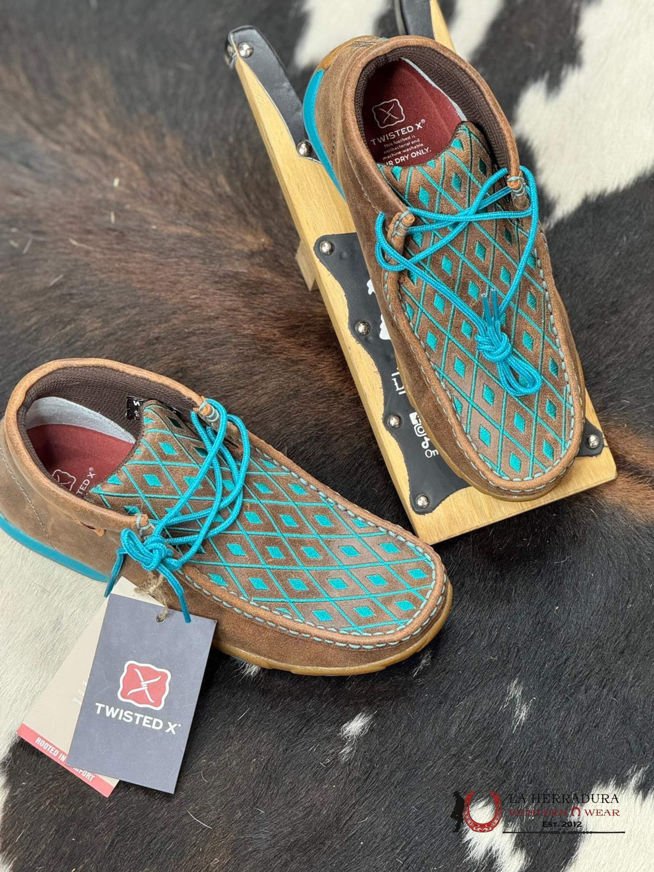 Twisted X Womens Brown Turquoise Casual Shoe Zapatos Mujeres