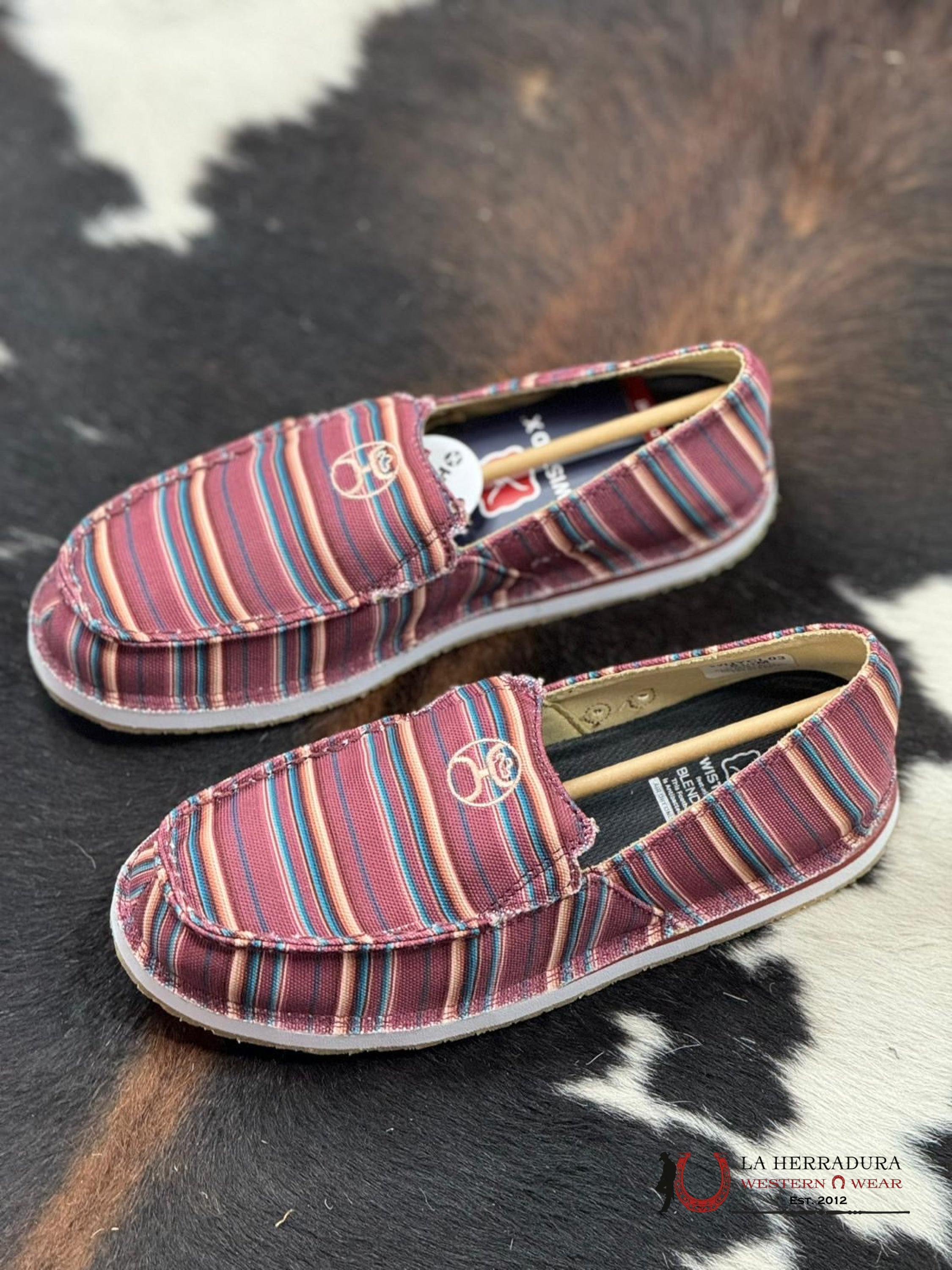 Twisted X Womens Hooey Slip On Mauve Serape Casual Shoe Zapatos Mujeres