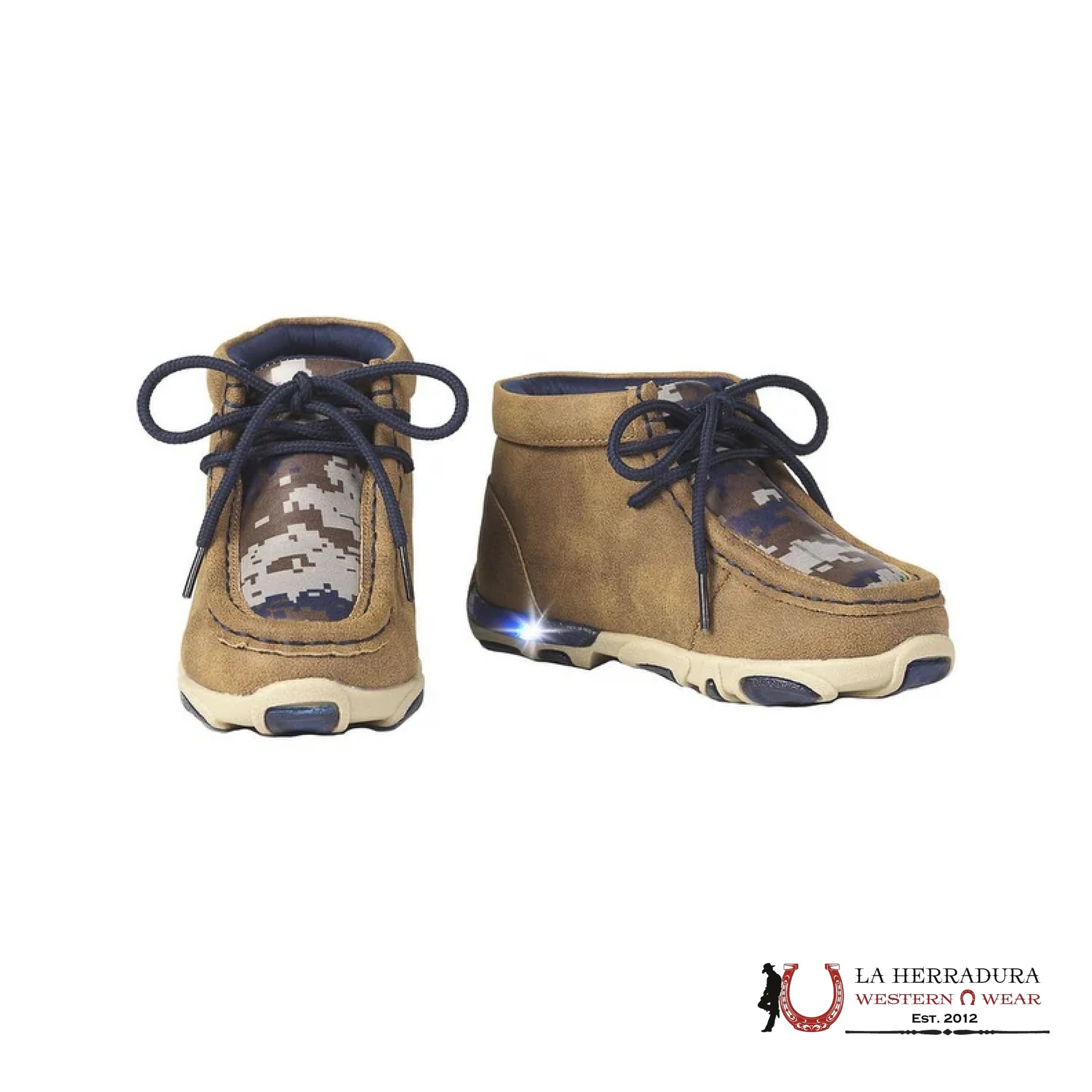 TWISTER ‘CALEB’ BROWN/BLUE WOVEN BABY & KID SHOE 446002408 NIÑOS