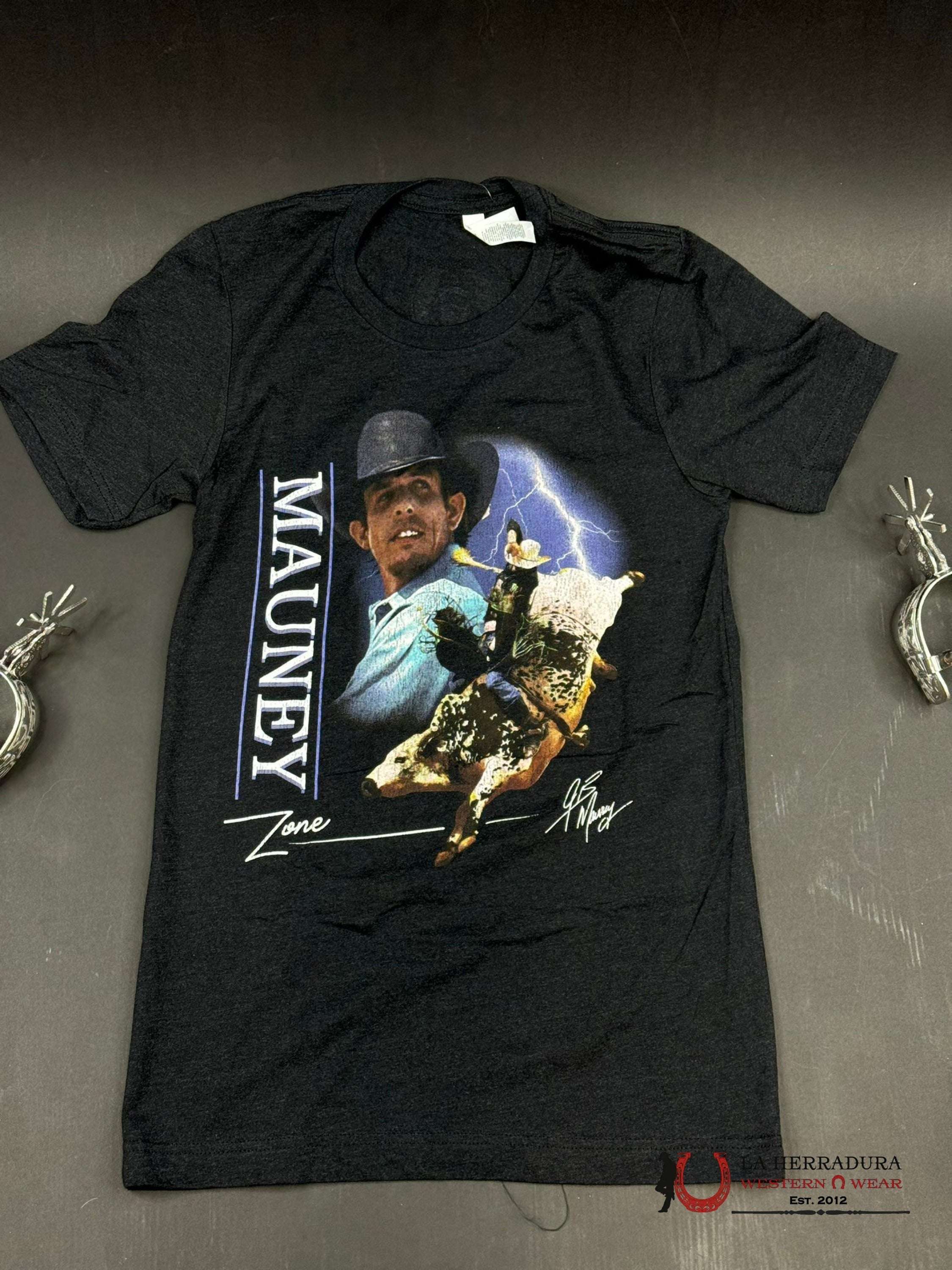 MENS RODEO TIME TSHIRT -DALE BRISBY LIGHTING MAUNEY ROPA HOMBRES