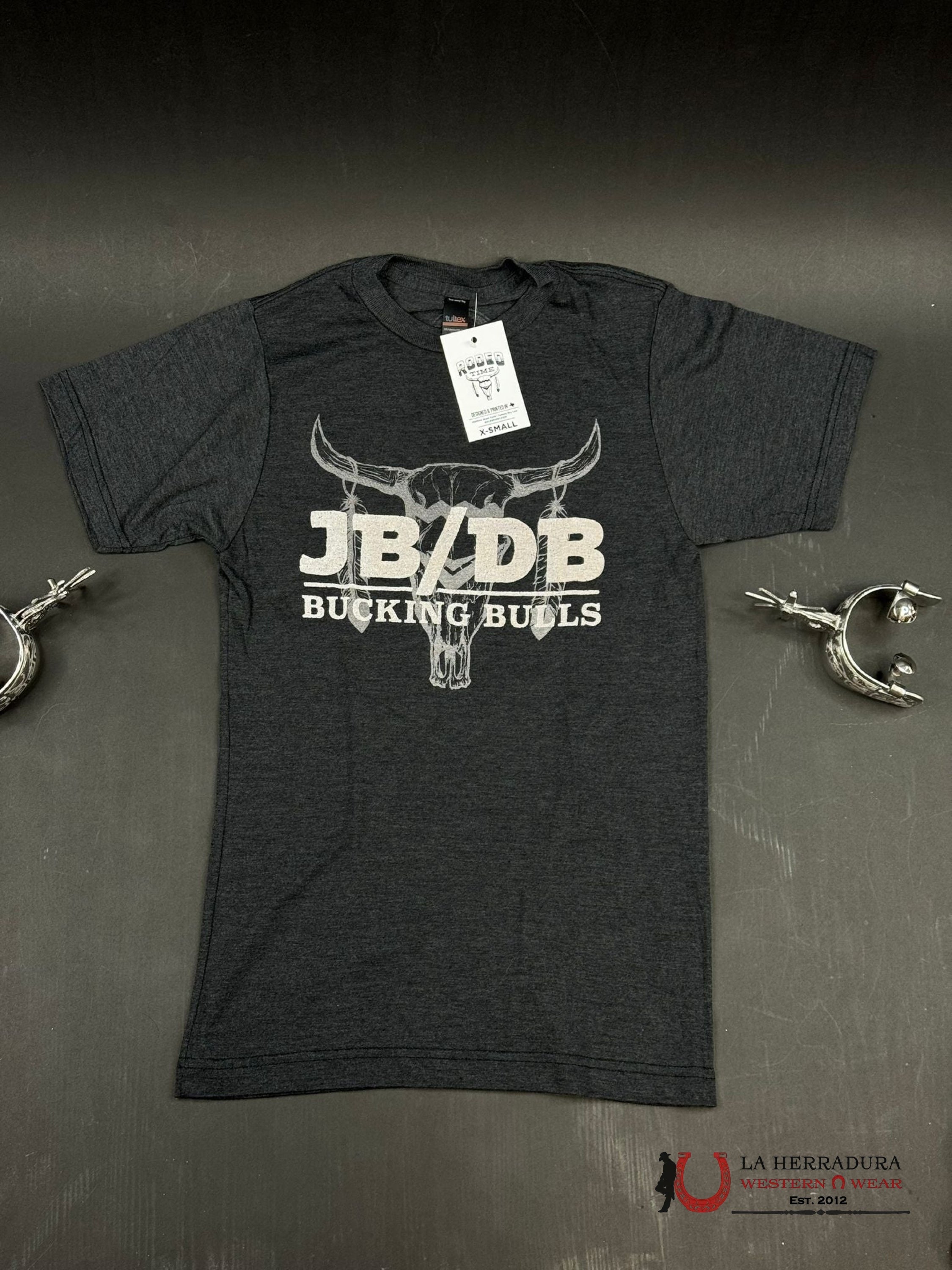 UNISEX RODEO TIME TSHIRT -JB/DB GRAPHIC CHARCOAL ROPA HOMBRES