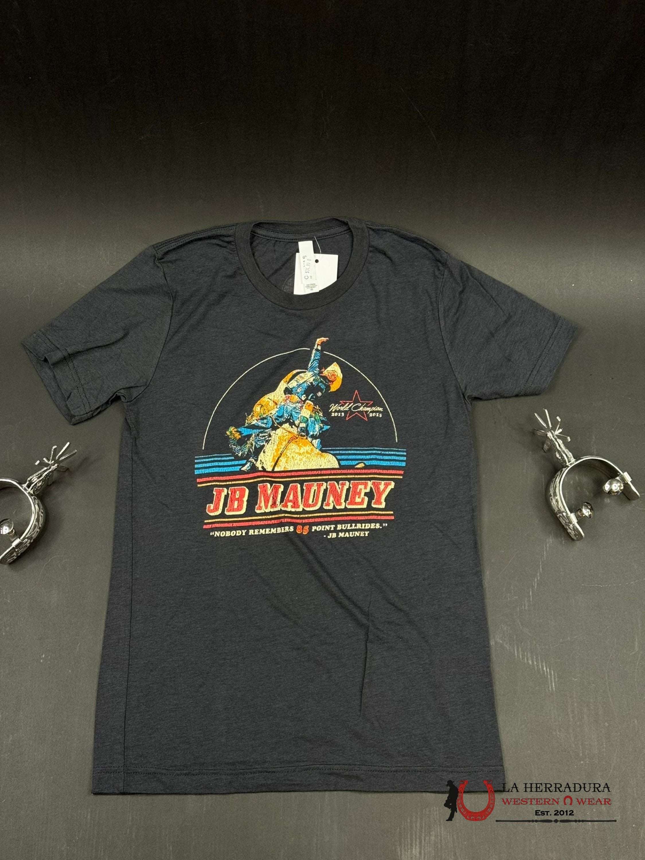 UNISEX RODEO TIME TSHIRT -JB MAUNEY LOGO BLACK ROPA HOMBRES