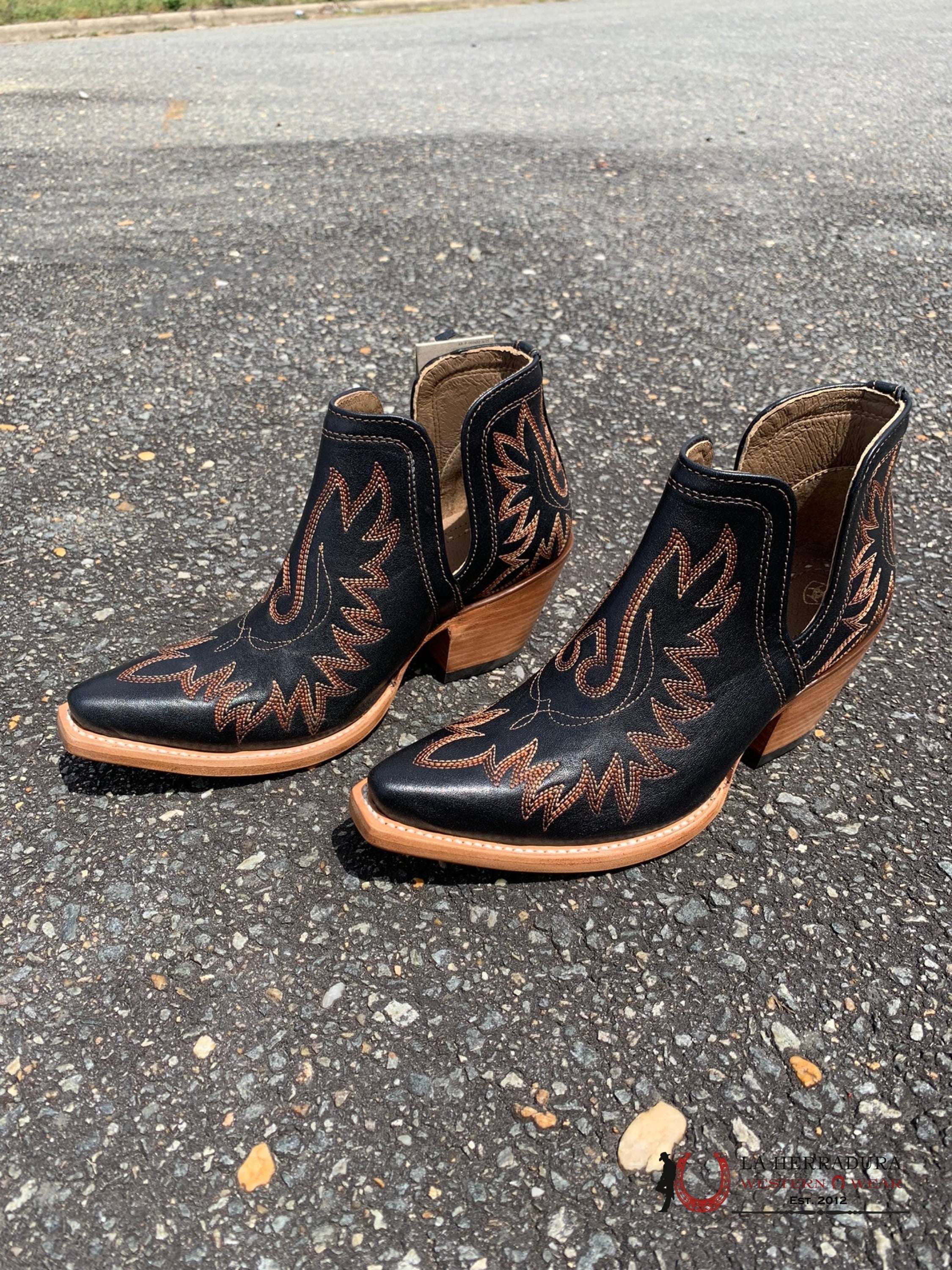 Western Boots For Women Dixon Brooklyn Black Botas Mujeres