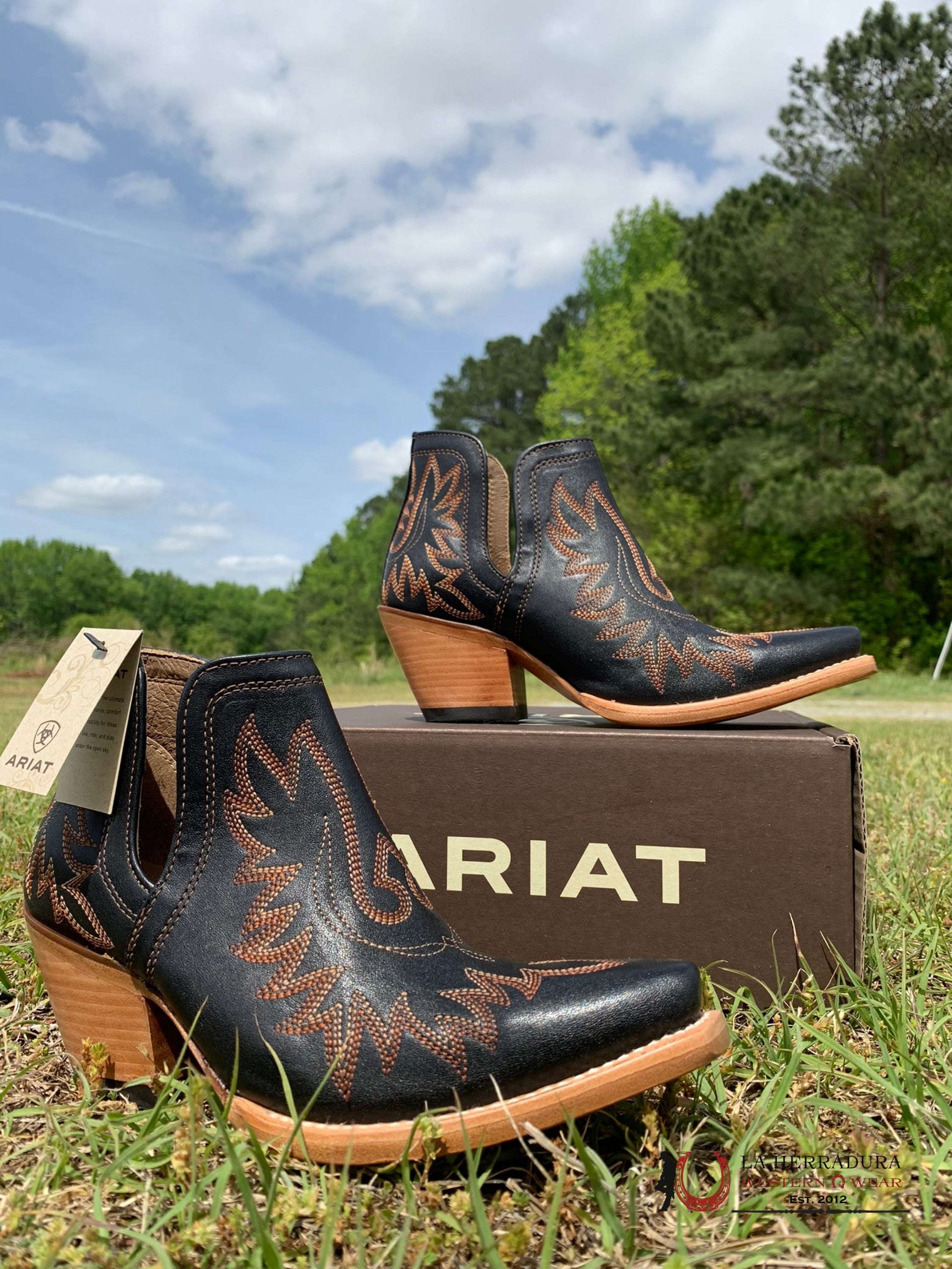 Western Boots For Women Dixon Brooklyn Black Botas Mujeres