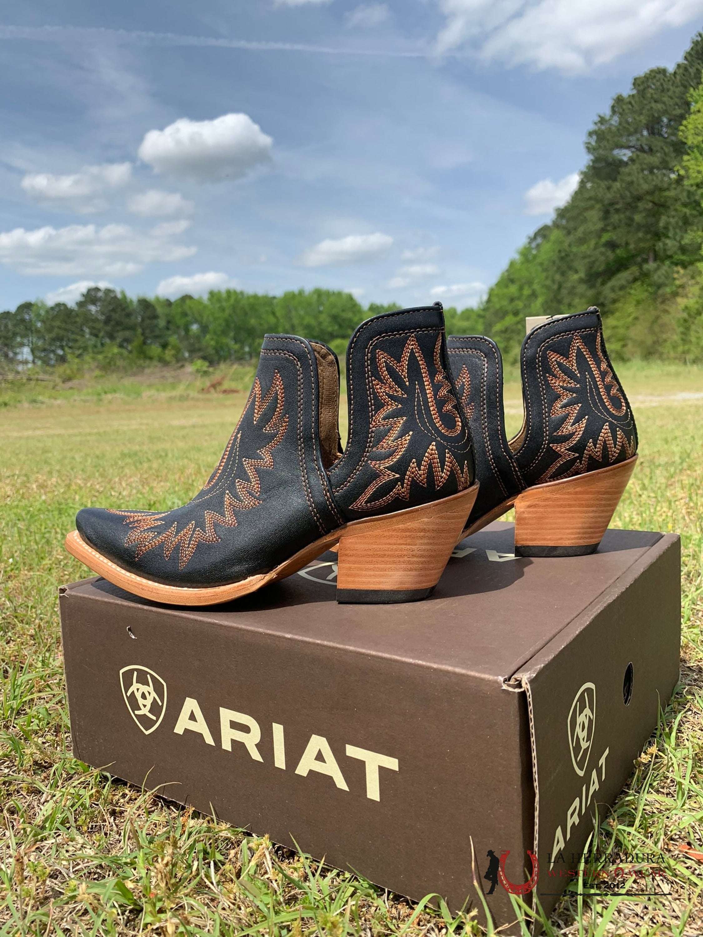 Western Boots For Women Dixon Brooklyn Black Botas Mujeres