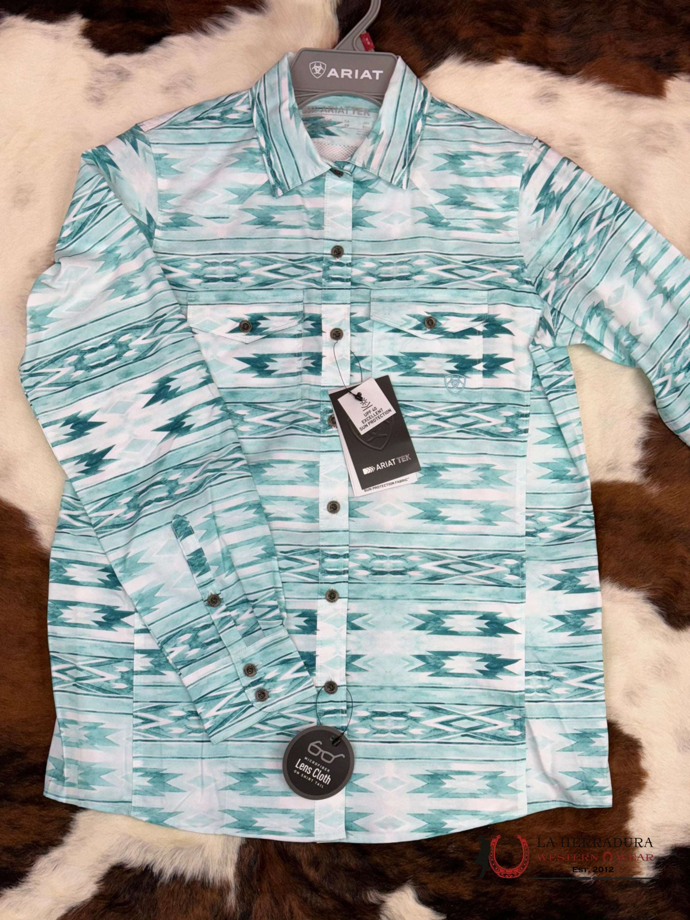 Women Ariat Western Venttek Long Sleeve Nora Print Ropa Mujeres