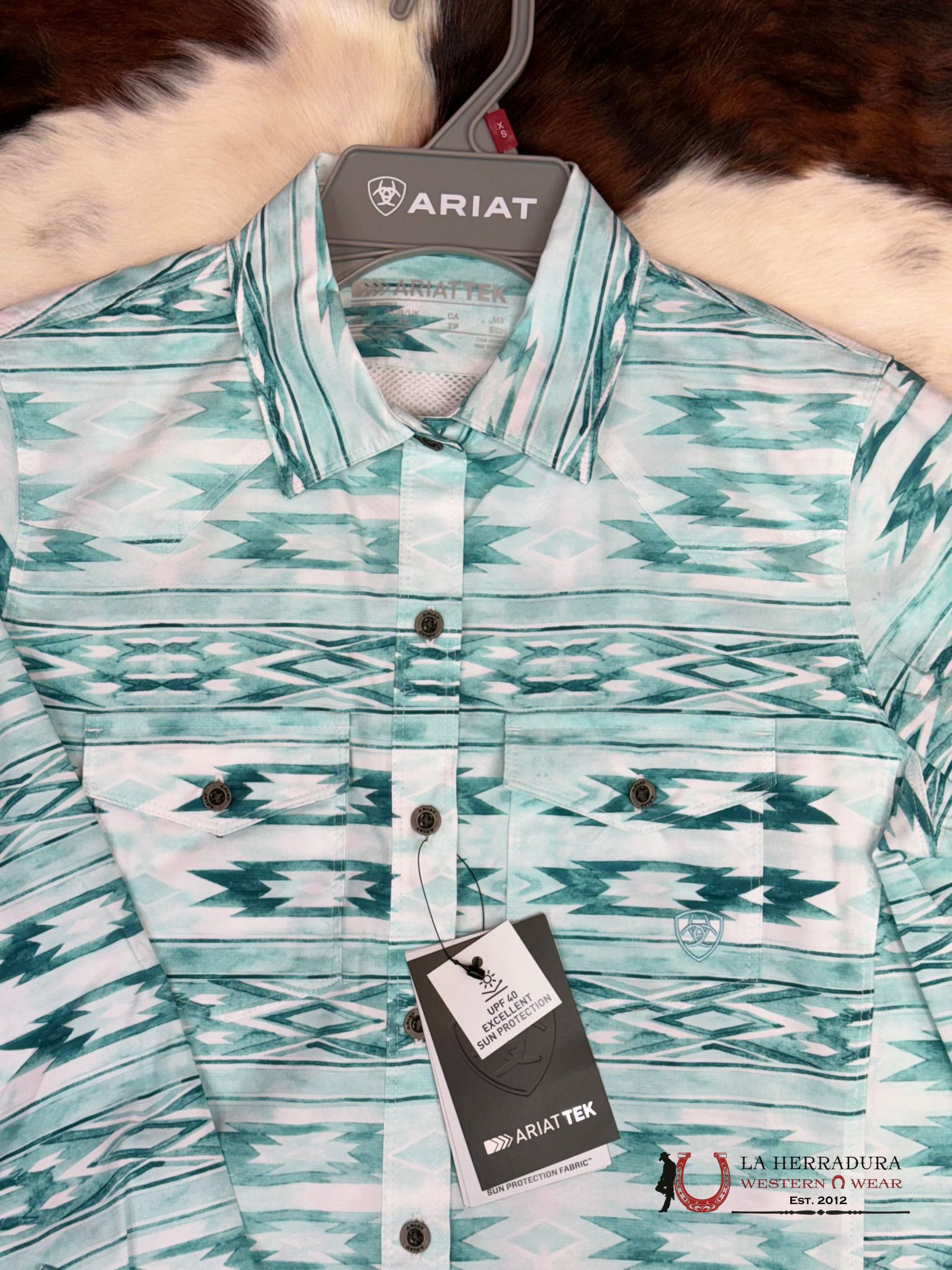 Women Ariat Western Venttek Long Sleeve Nora Print Ropa Mujeres