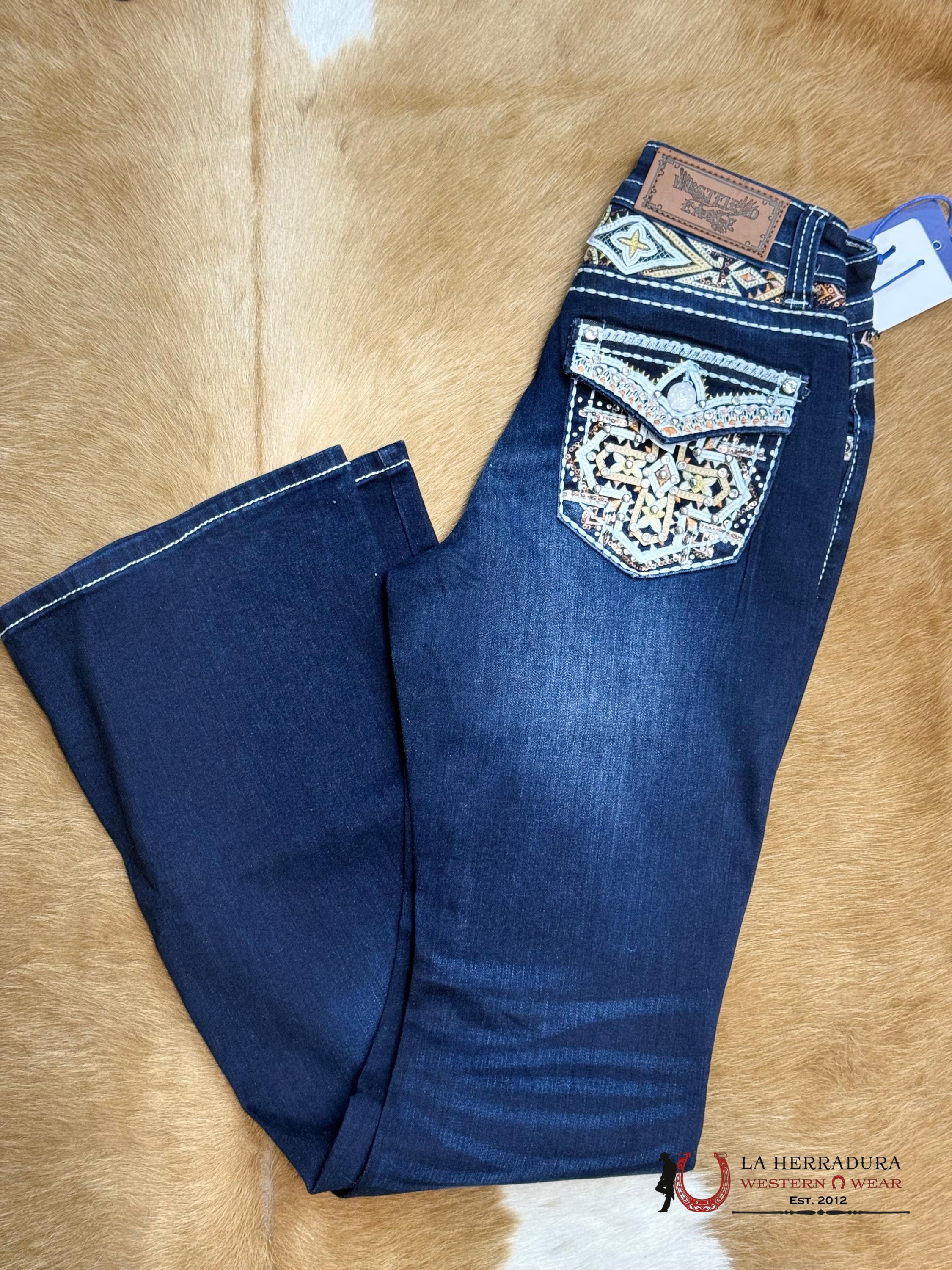 WESTFIELD EAGLE RHINESTONE CROSS GOLD & ORANGE WF-337 ROPA MUJERES