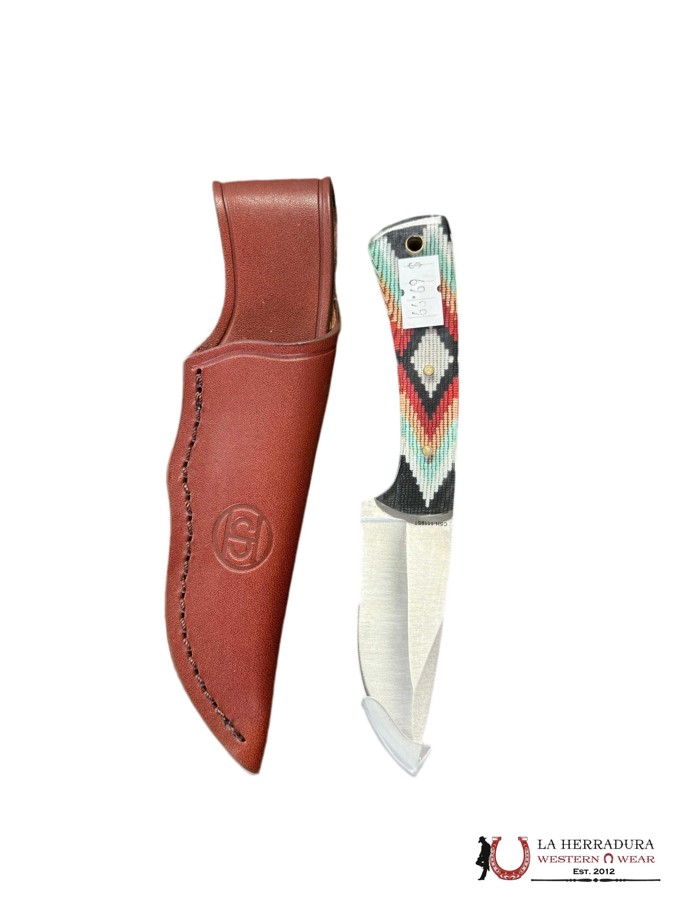 Whiskey Ranch Knife with Multicolor design ACCESORIOS