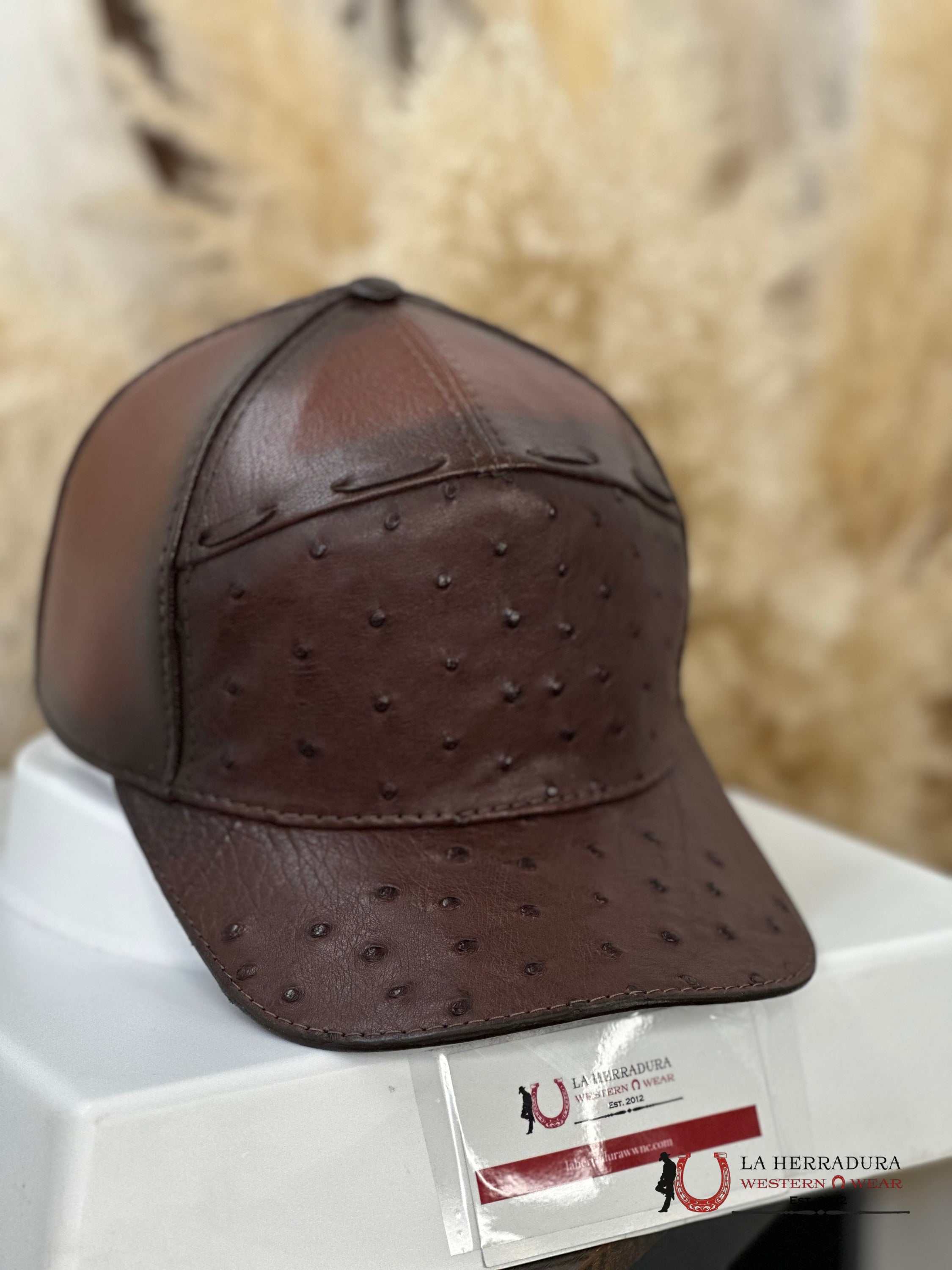 White Diamons Ostrich Moroni Cap Caps Mens Gorras Hombres