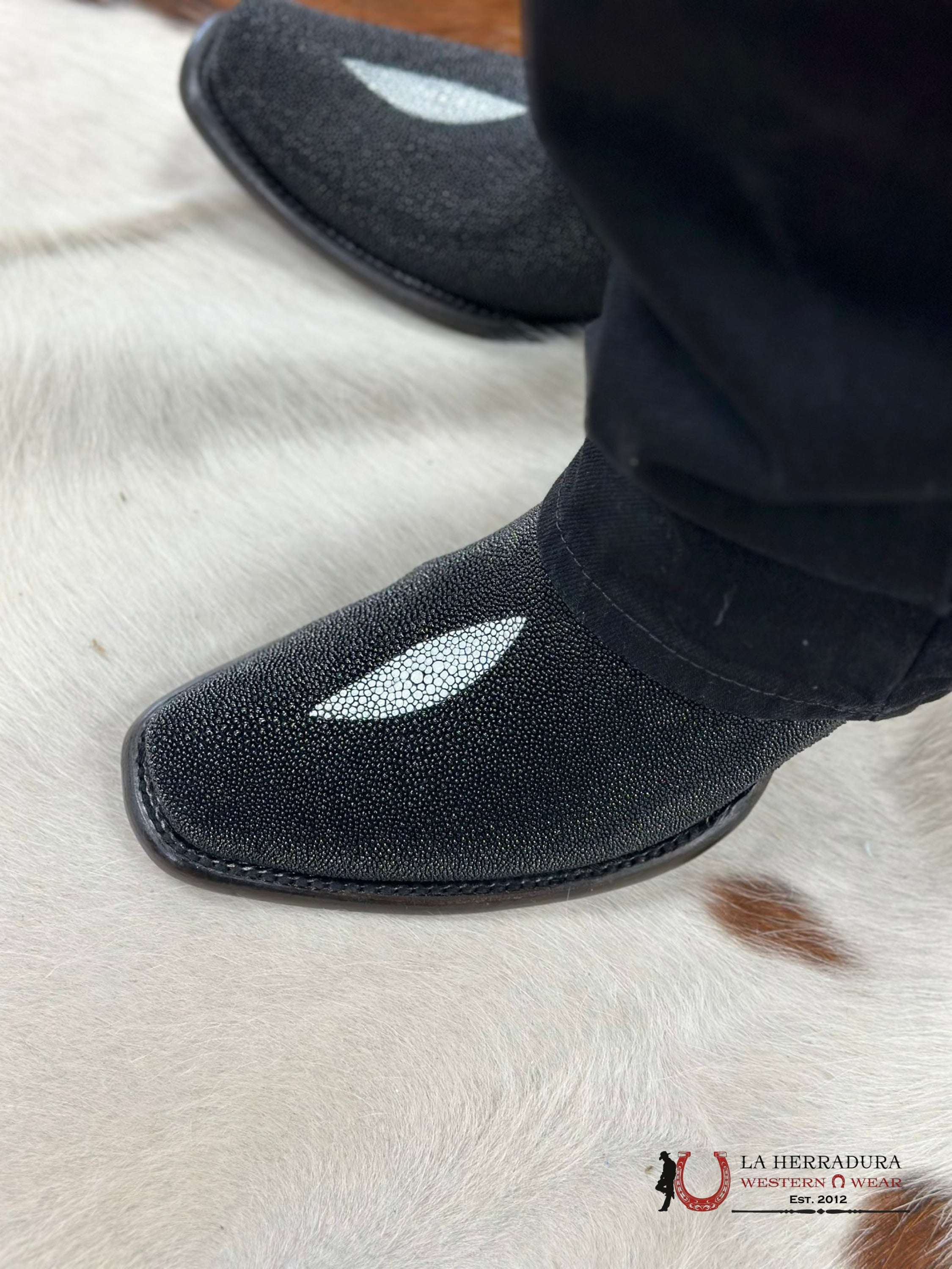 Wild West Dubai Short Boot Stingray Single Stone Botas Hombres