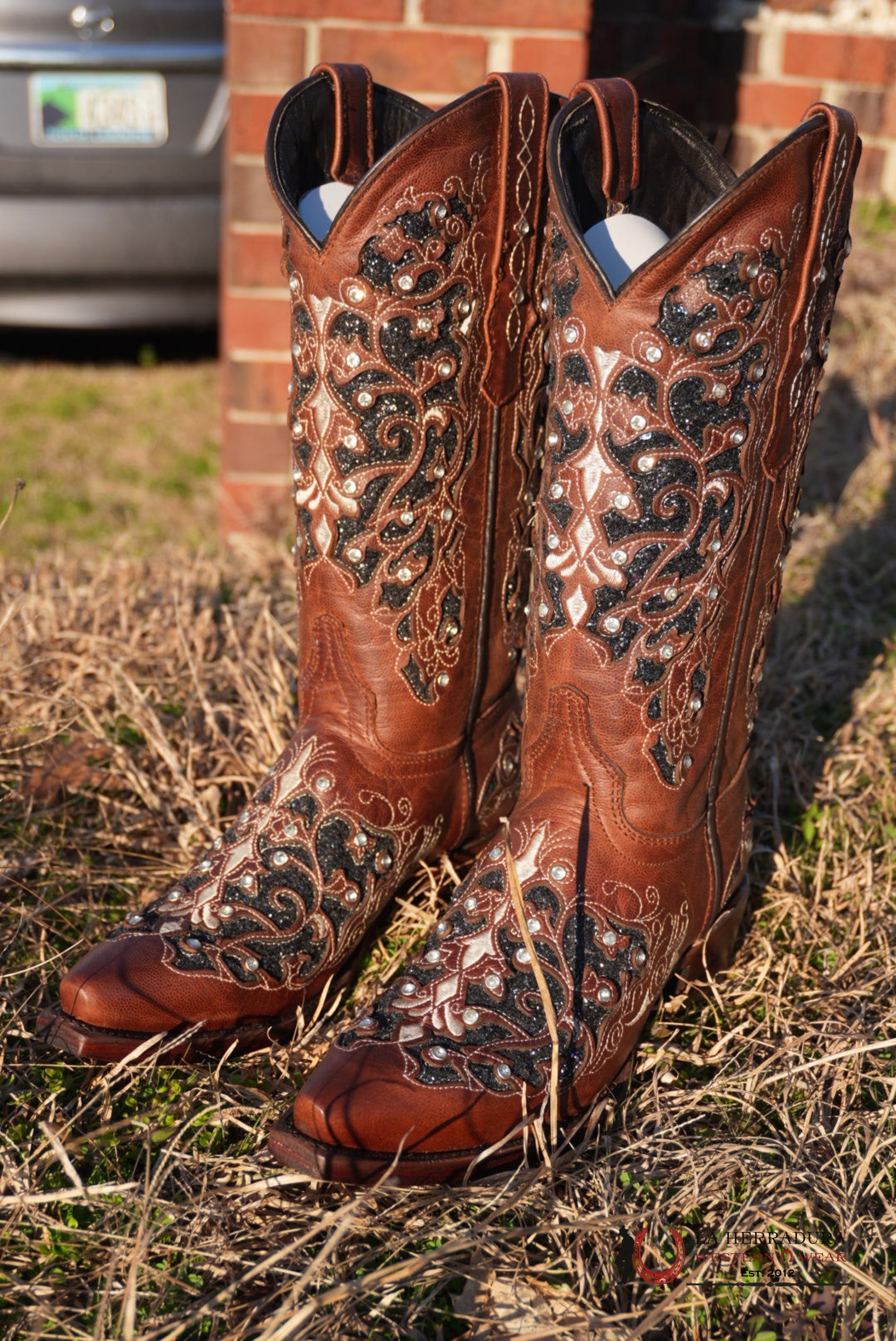 Wildflowers Cater Cognac Snip Toe BOTAS MUJERES