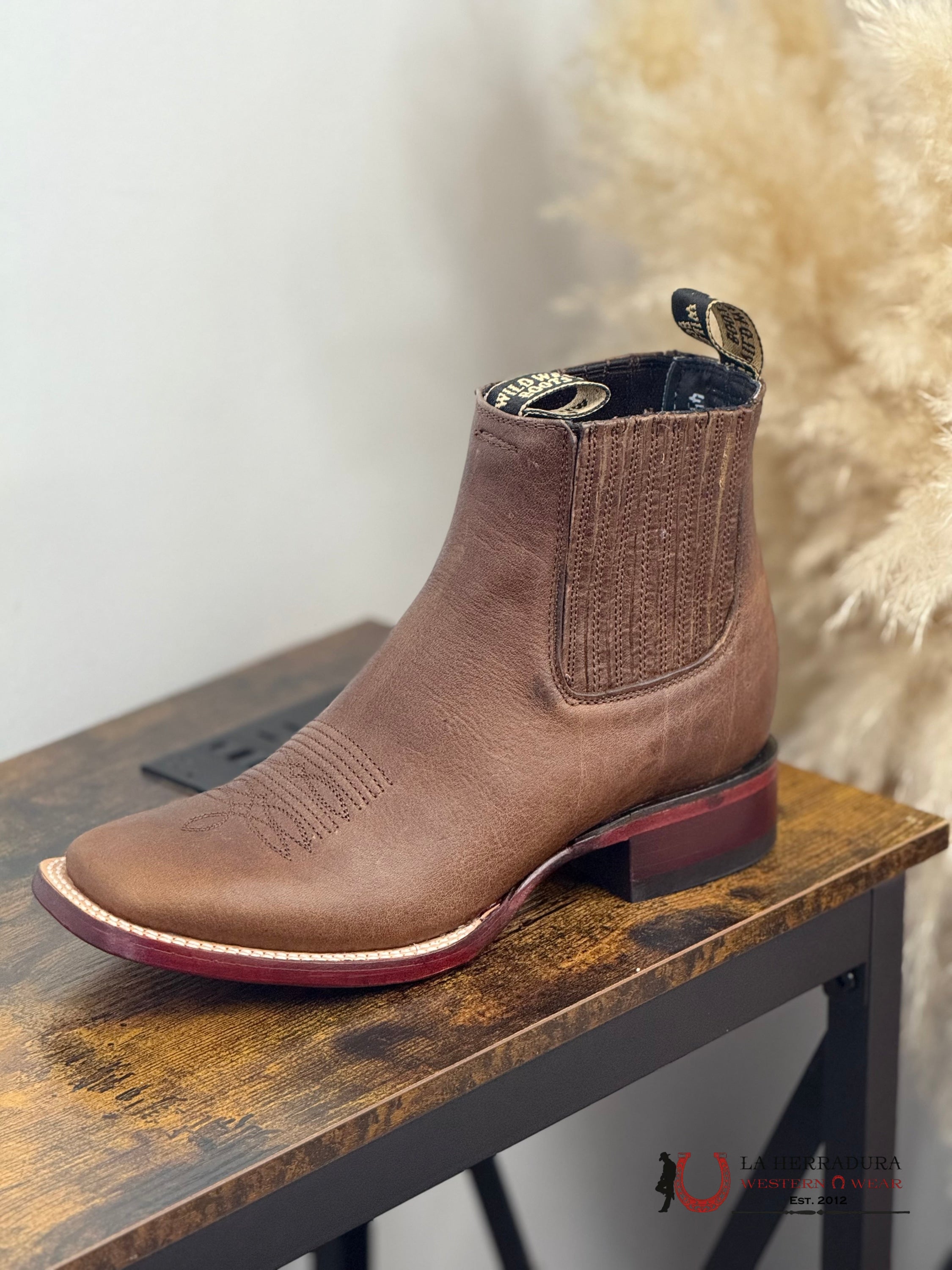 WILDWEST SHORT BOOT RAGE WALNUT SQ. TOE -282BM9940 BOTAS HOMBRES