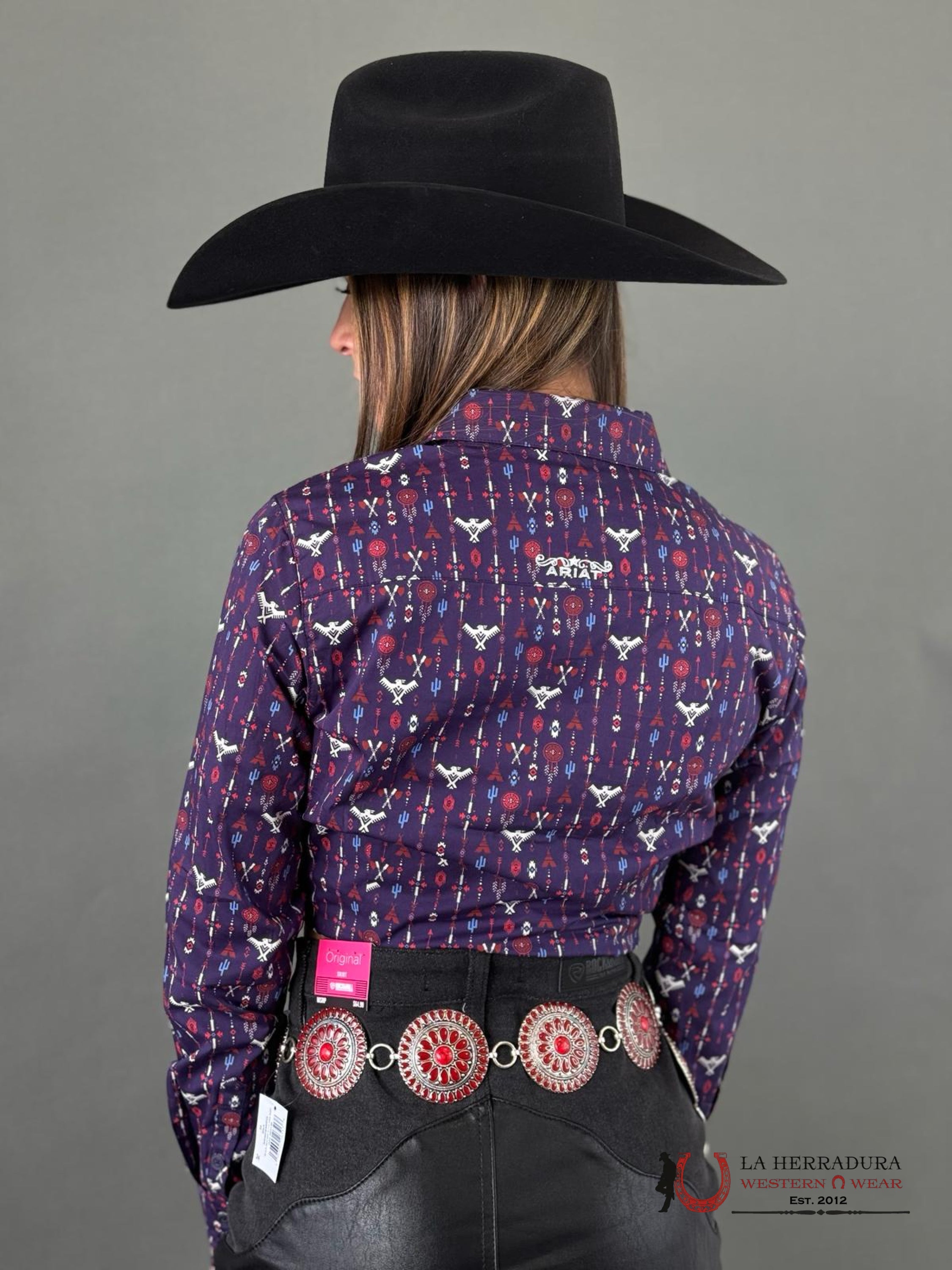 Women Ariat Kirby Long Sleeve Tribal Lore Print Ropa Mujeres