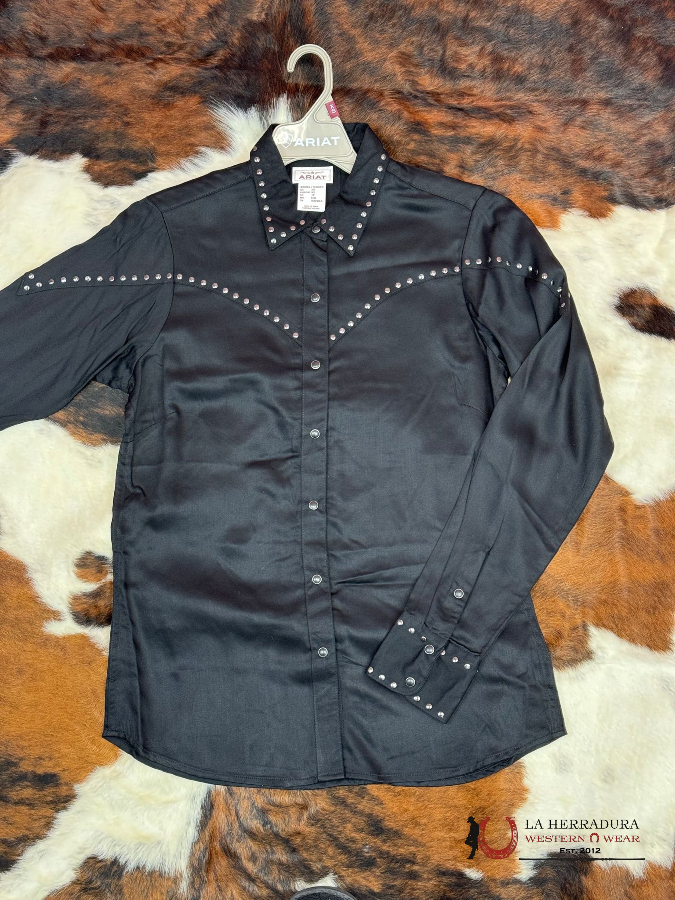 Women Ariat Rhonda Long Sleeve Black Ropa Mujeres
