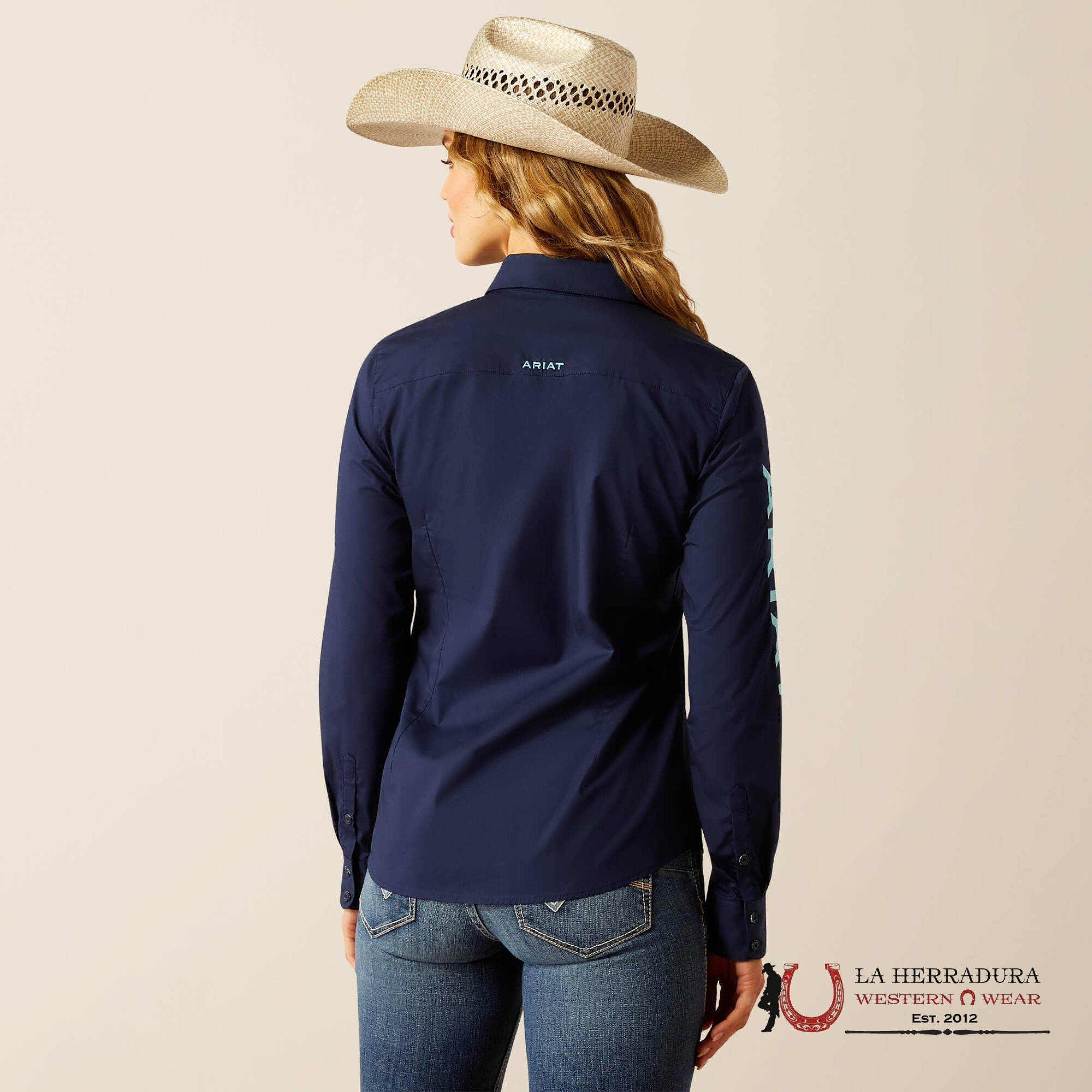 WOMEN ARIAT SHIRT TEAM KIRBY LONG SLEEVE BLACK IRIS 10058796 ROPA MUJERES