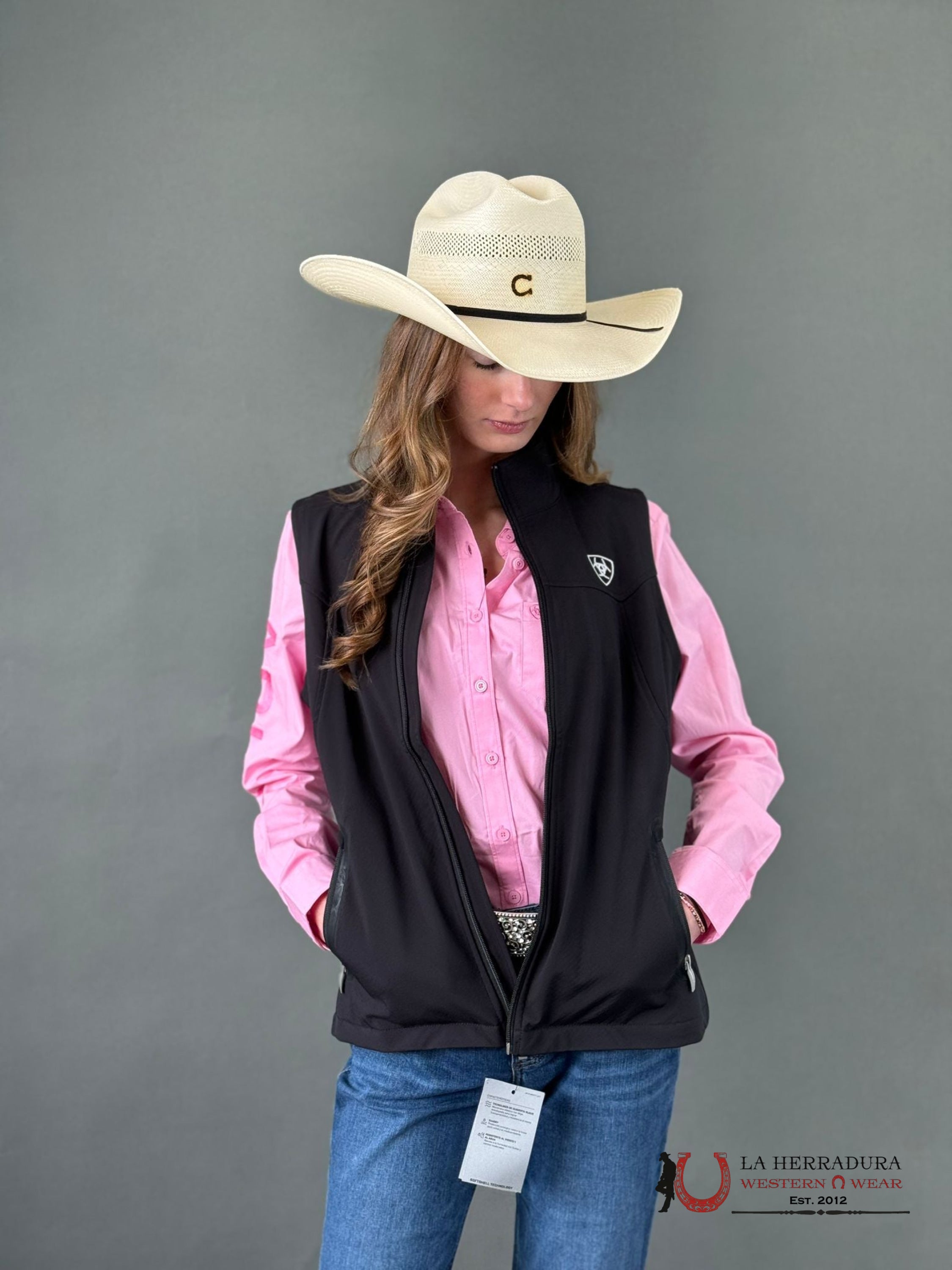 Women Ariat Team Kirby Long Sleeve Prism Pink Ropa Mujeres