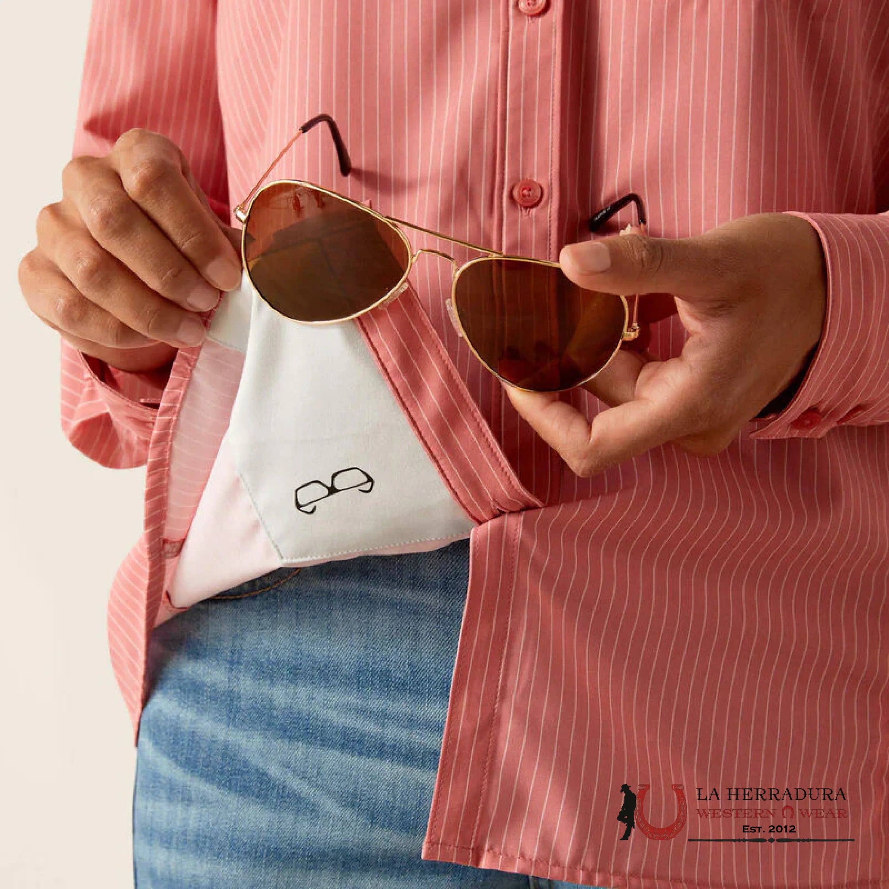 Women Ariat Venttek Faded Rose Pinestripe Long Sleeve Shirt Ropa Mujeres