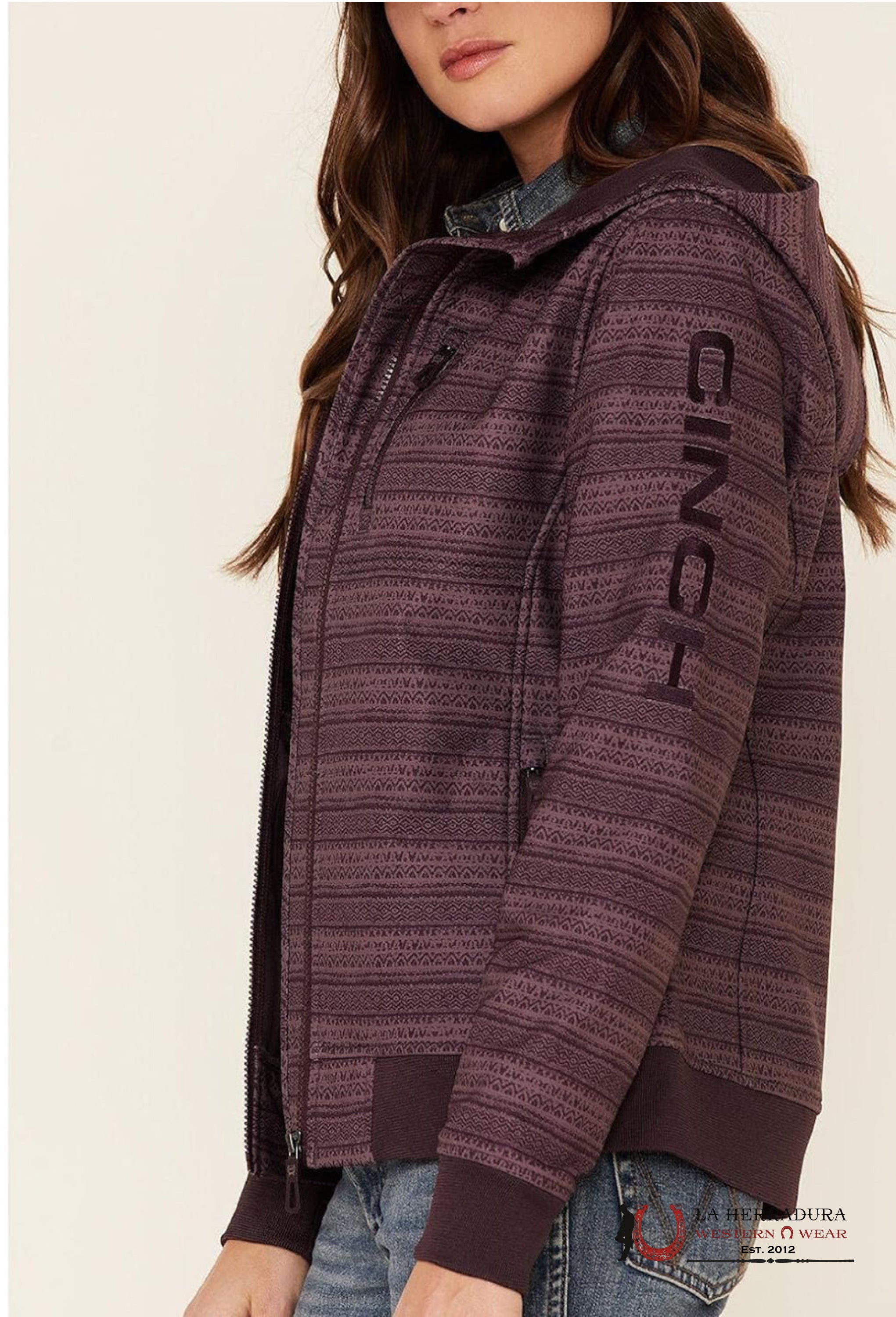 WOMEN CINCH JACKET PURPLE GRAY SOFT SHELL JACKET MAJ9837002 ROPA MUJERES