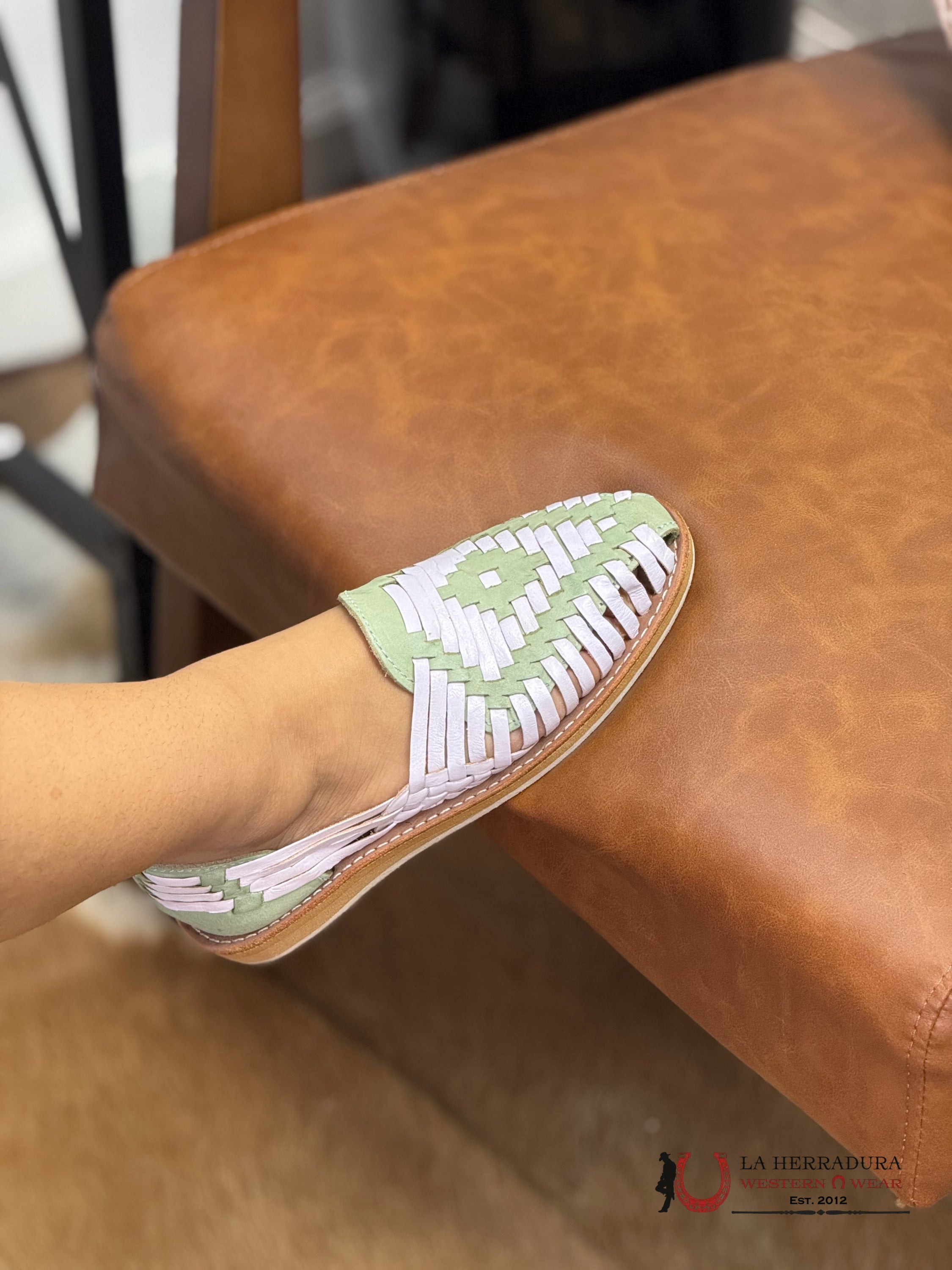 WOMEN HUARACHE 4150 MENTA CORREA BLANCO BOTAS MUJERES