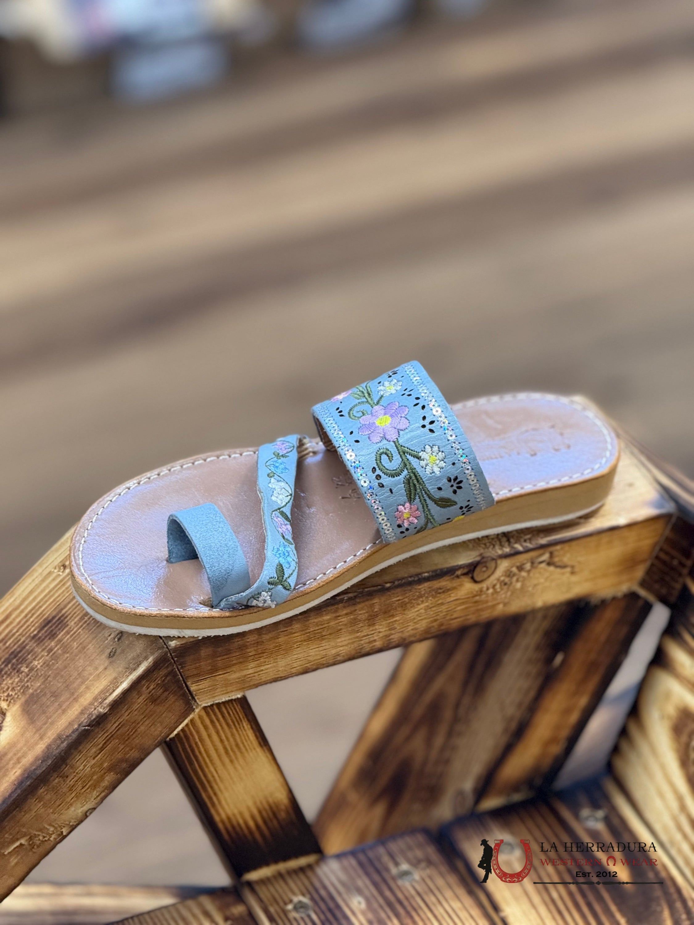 WOMEN HUARACHE CANCUN BORDADO FLOWERS AZUL PASTEL BOTAS MUJERES