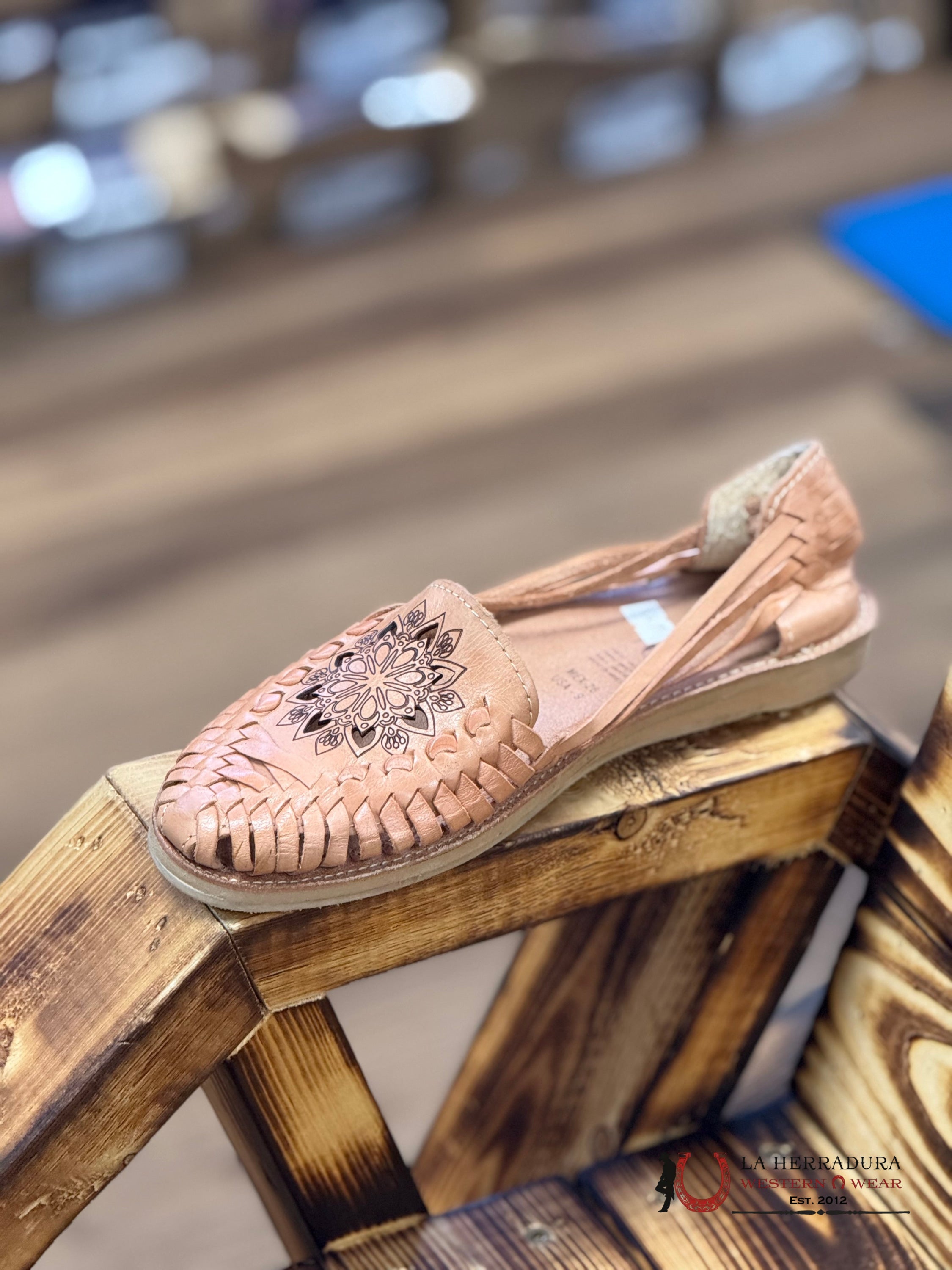 WOMEN HUARACHE TAN SUNFLOWER BOTAS MUJERES