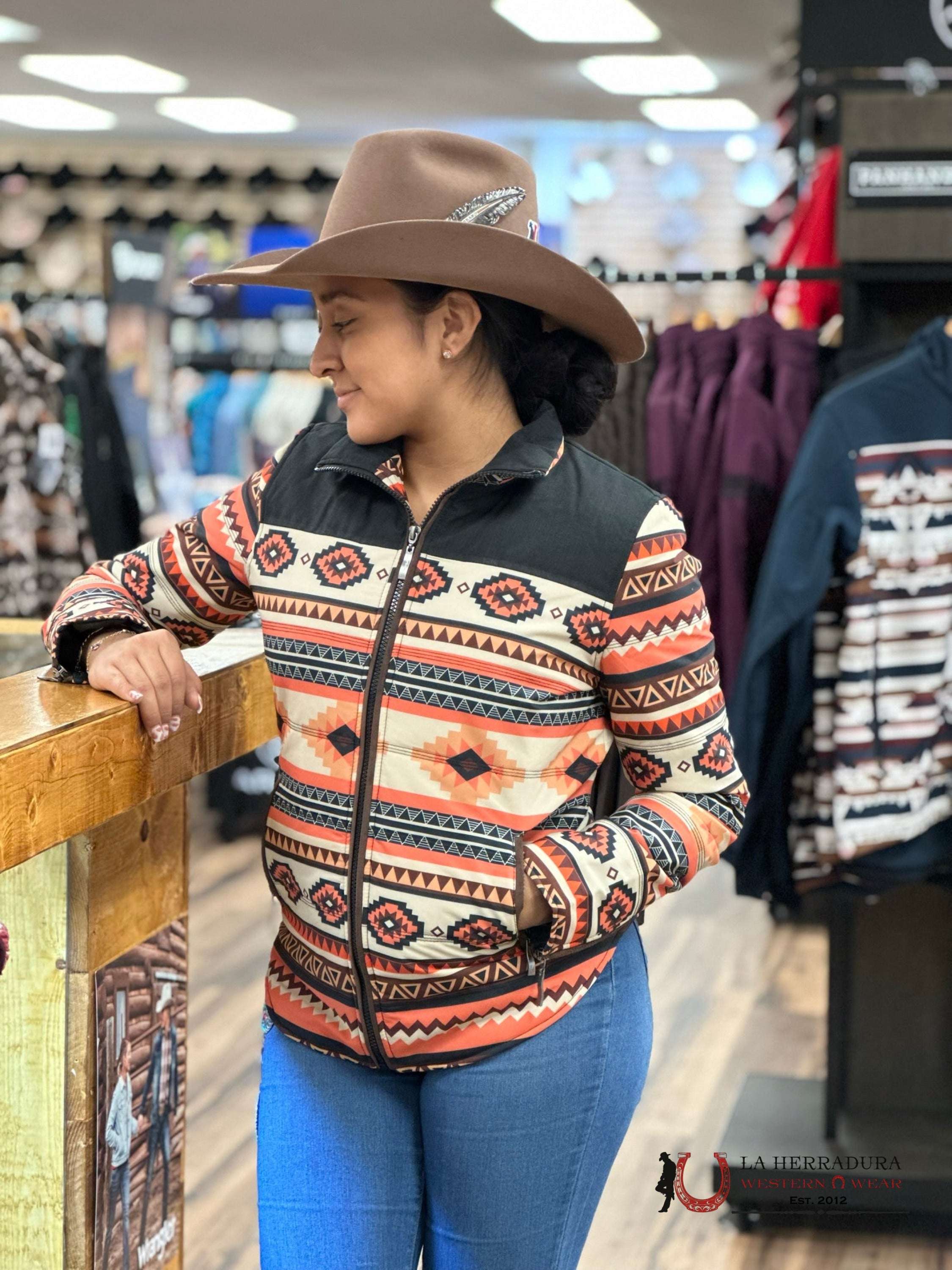 Women Jacket Aztec Orange Ropa Mujeres