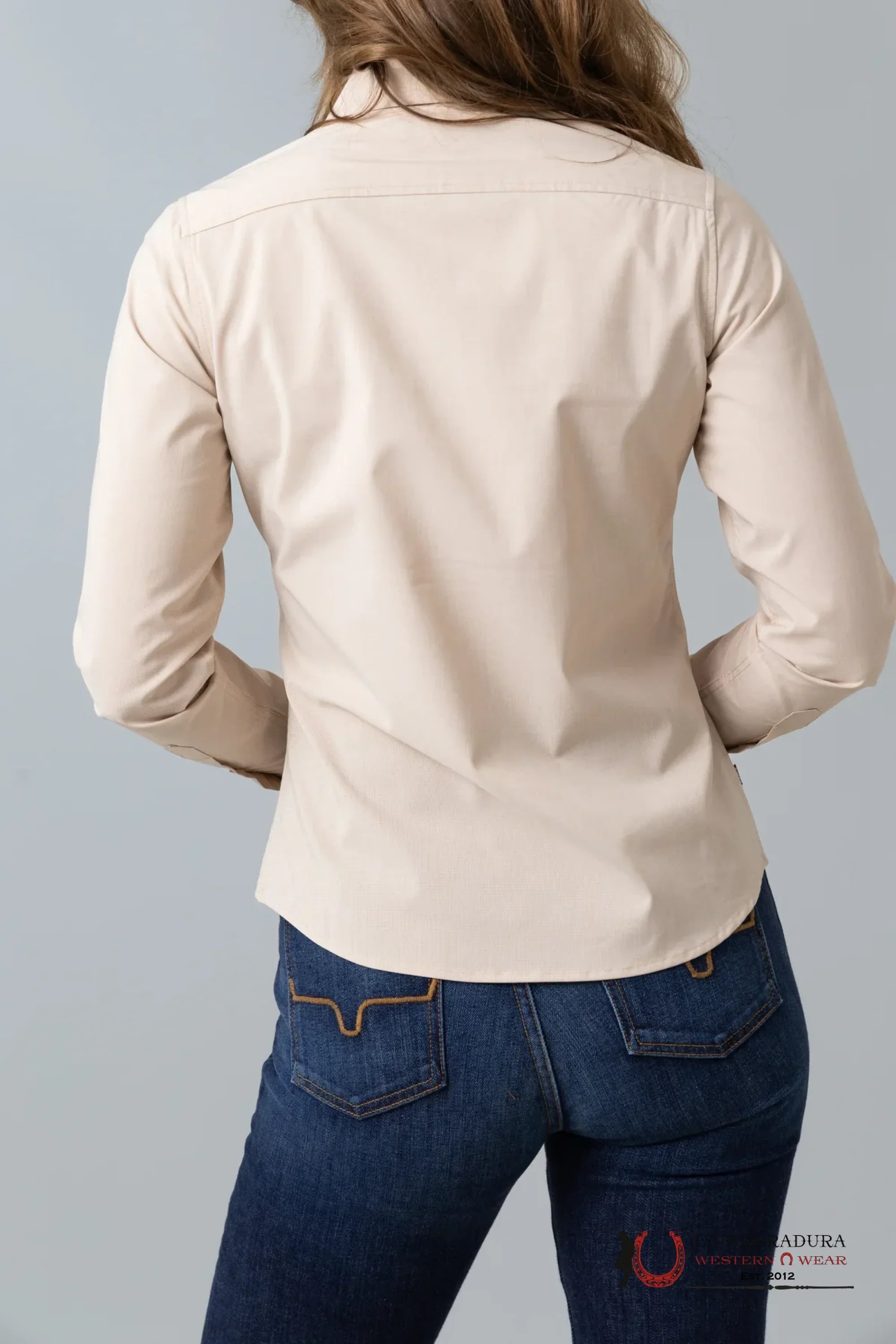 Women Kim Ranch Long Sleeve Desert Brown Shirt ROPA MUJERES