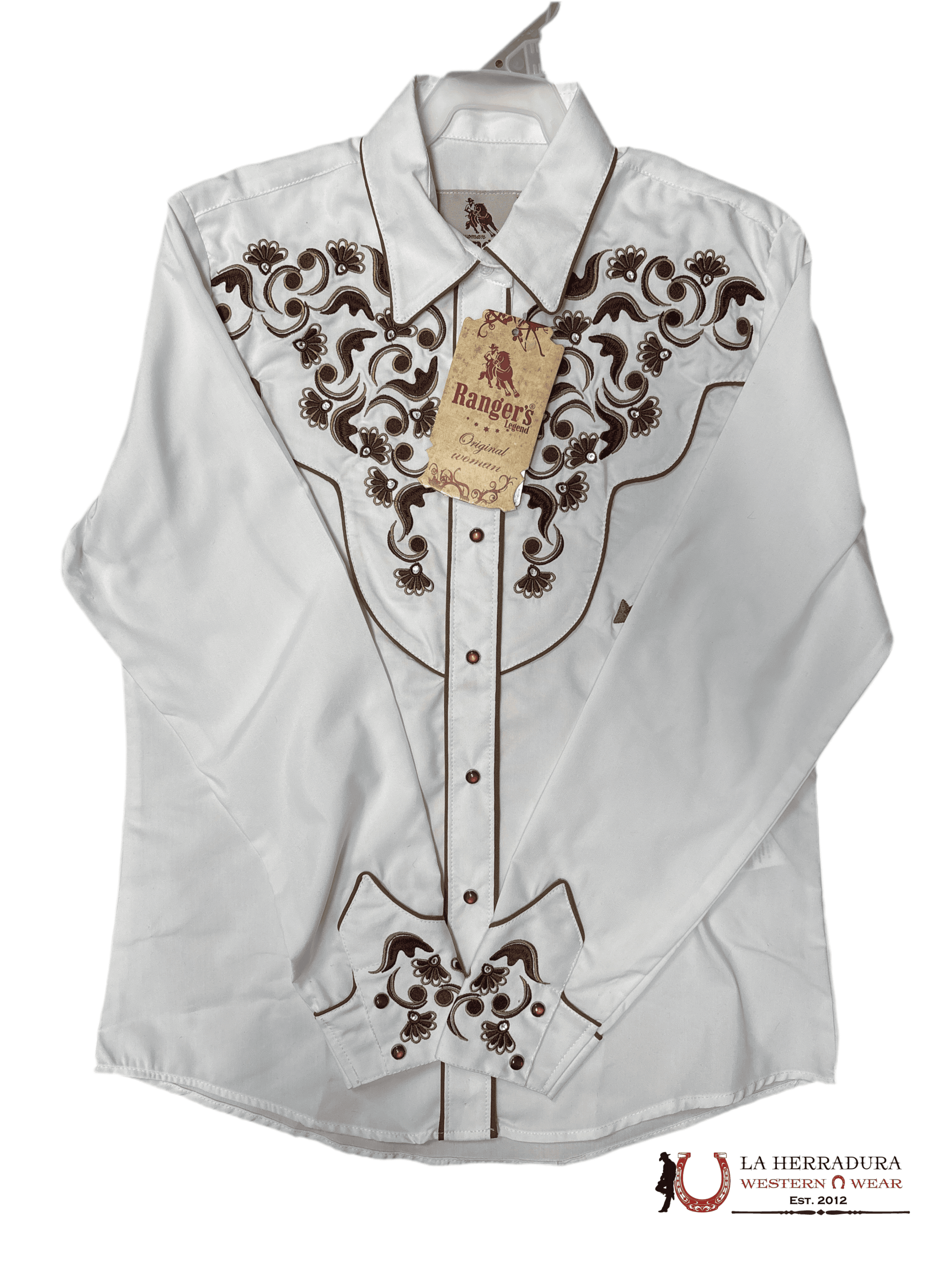 Women Rangers Long Sleeve White shirt 017DA01 ROPA MUJERES
