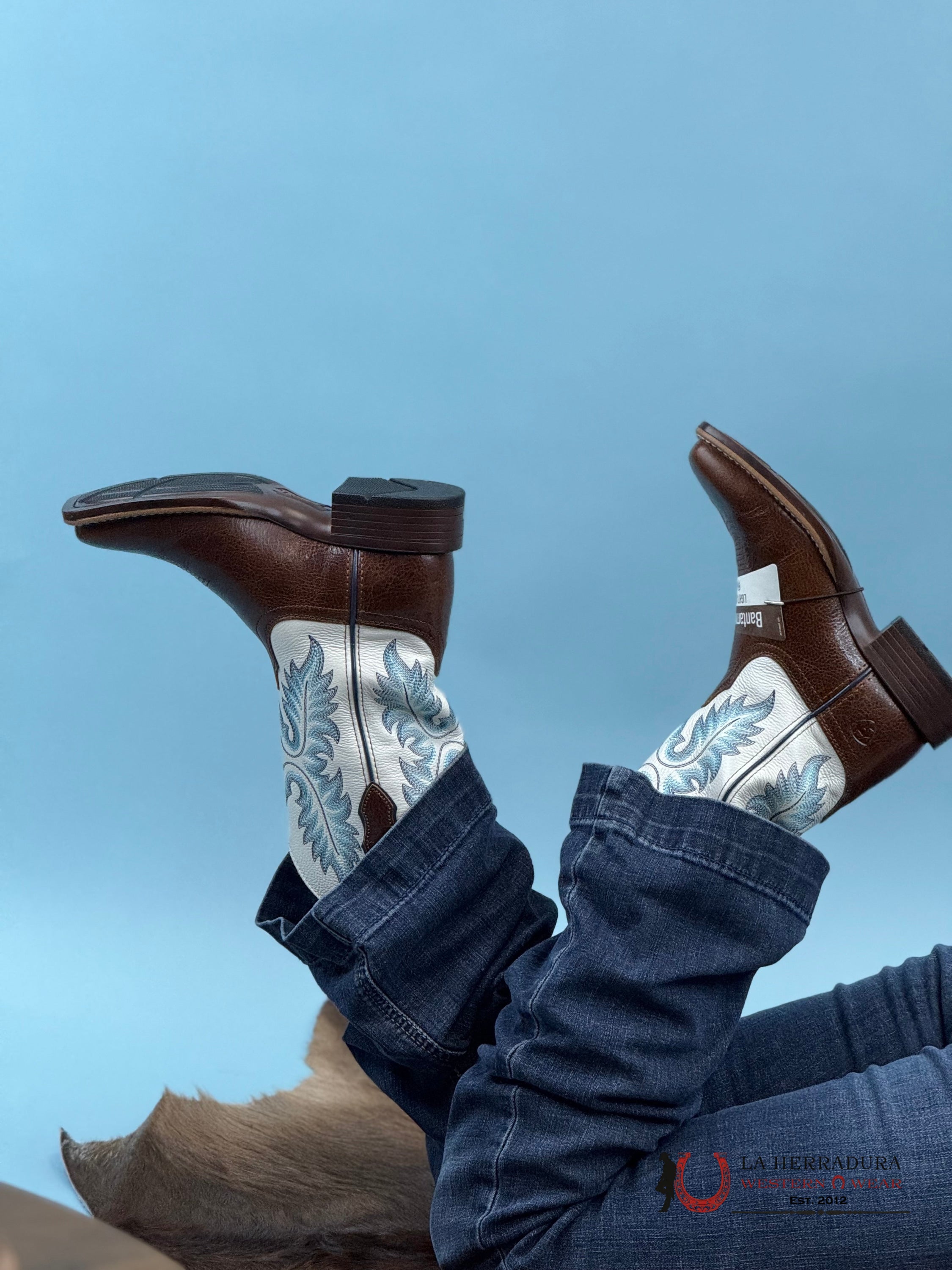 Womens Ariat Canyon Point Gingersnap White Square Toe Boots Botas Mujeres