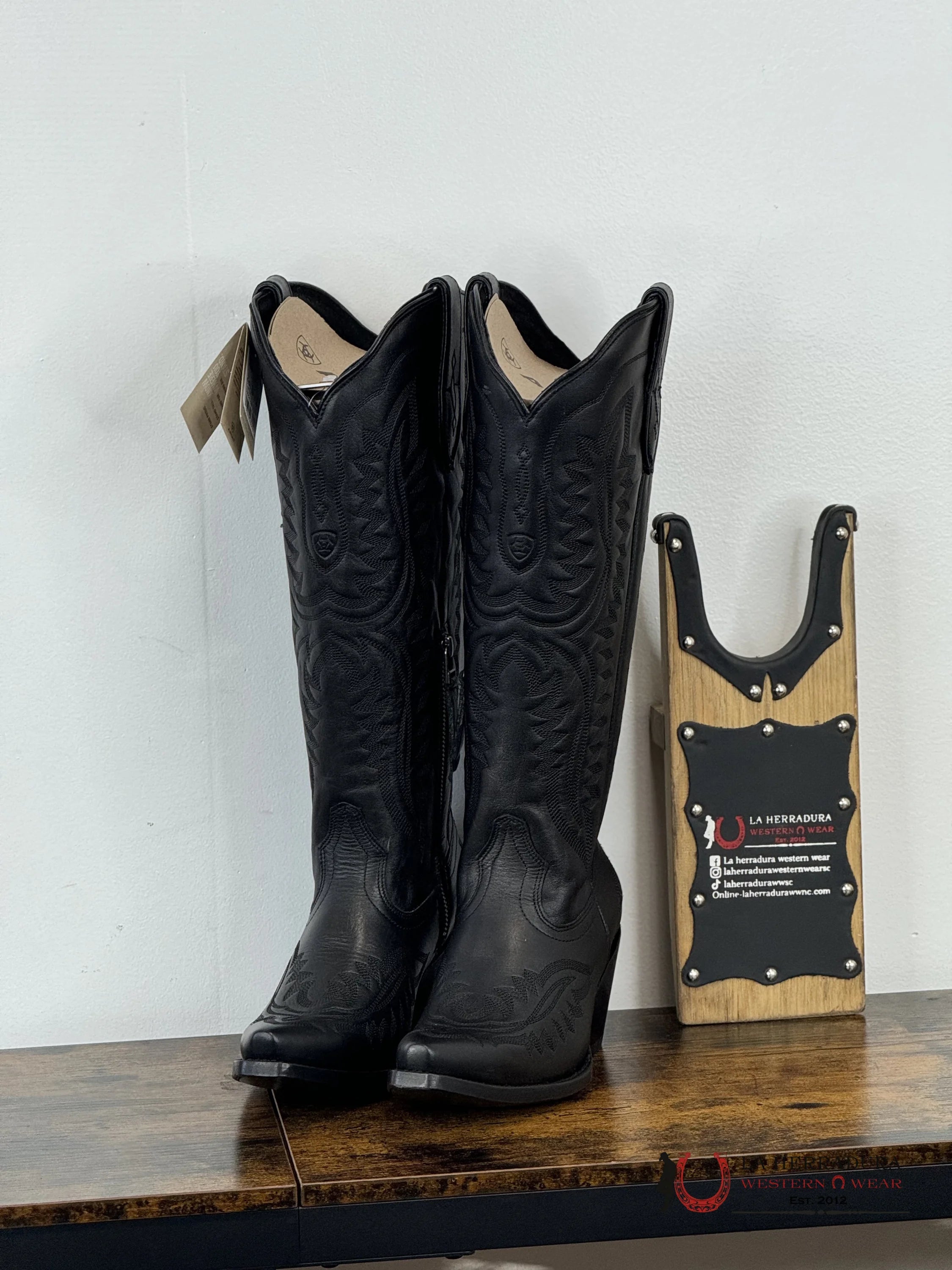 Womens Ariat Casanova Black Obsidian Tall Boot Botas Mujeres