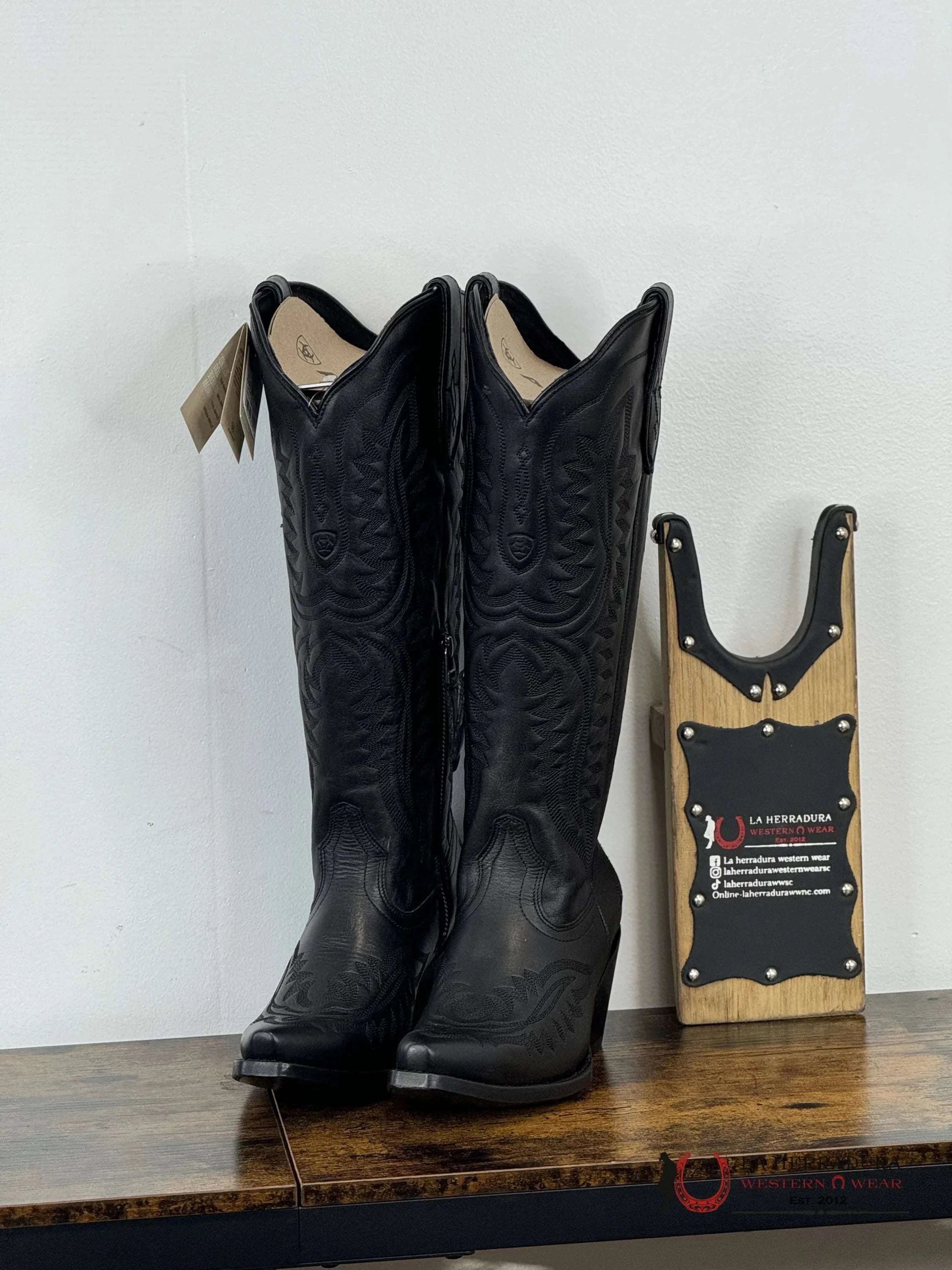 Womens Ariat Casanova Black Obsidian Tall Boot Botas Mujeres
