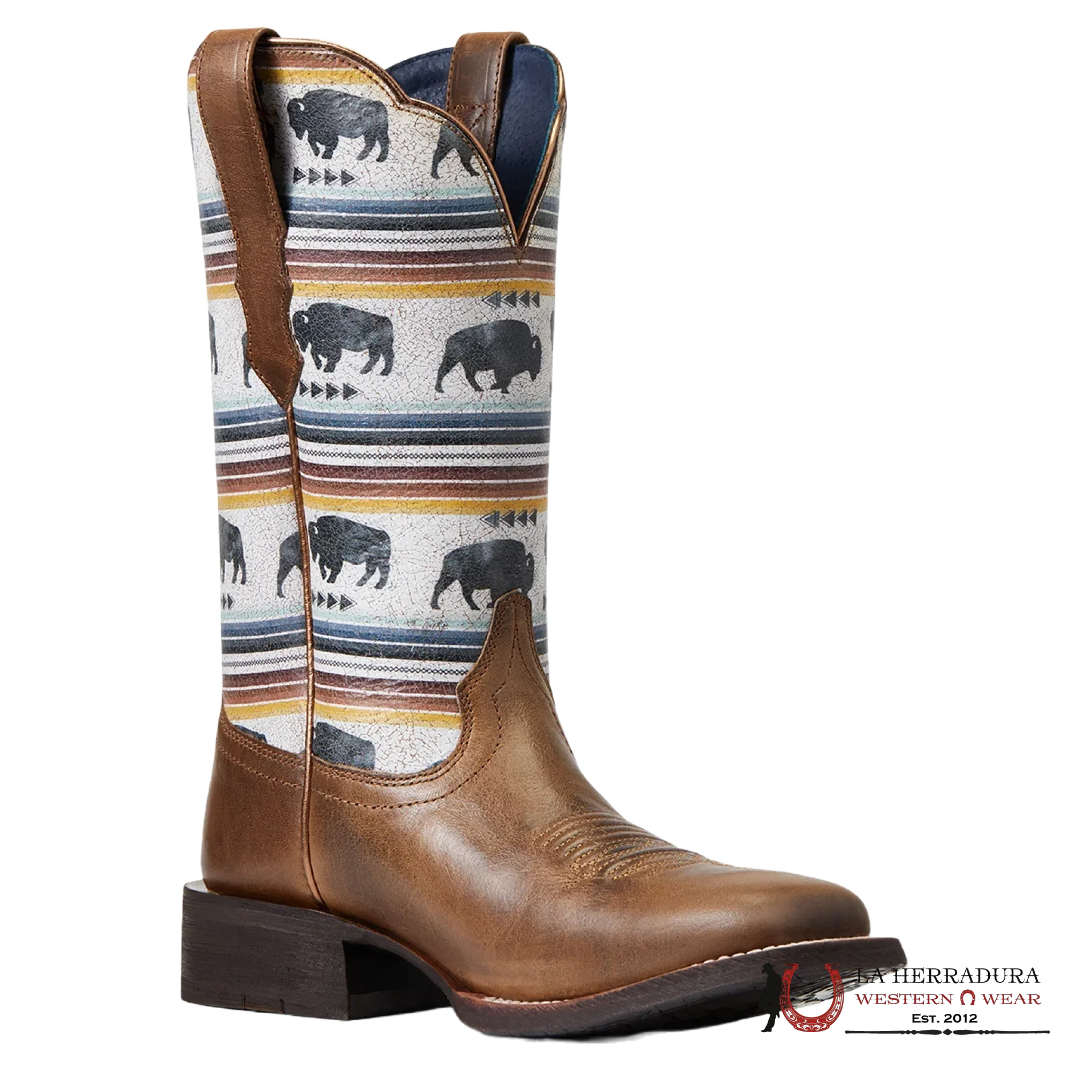 WOMENS ARIAT CIRCUIT SAVANNA ASH BROWN BUFFALO 10040423 BOTAS MUJERES