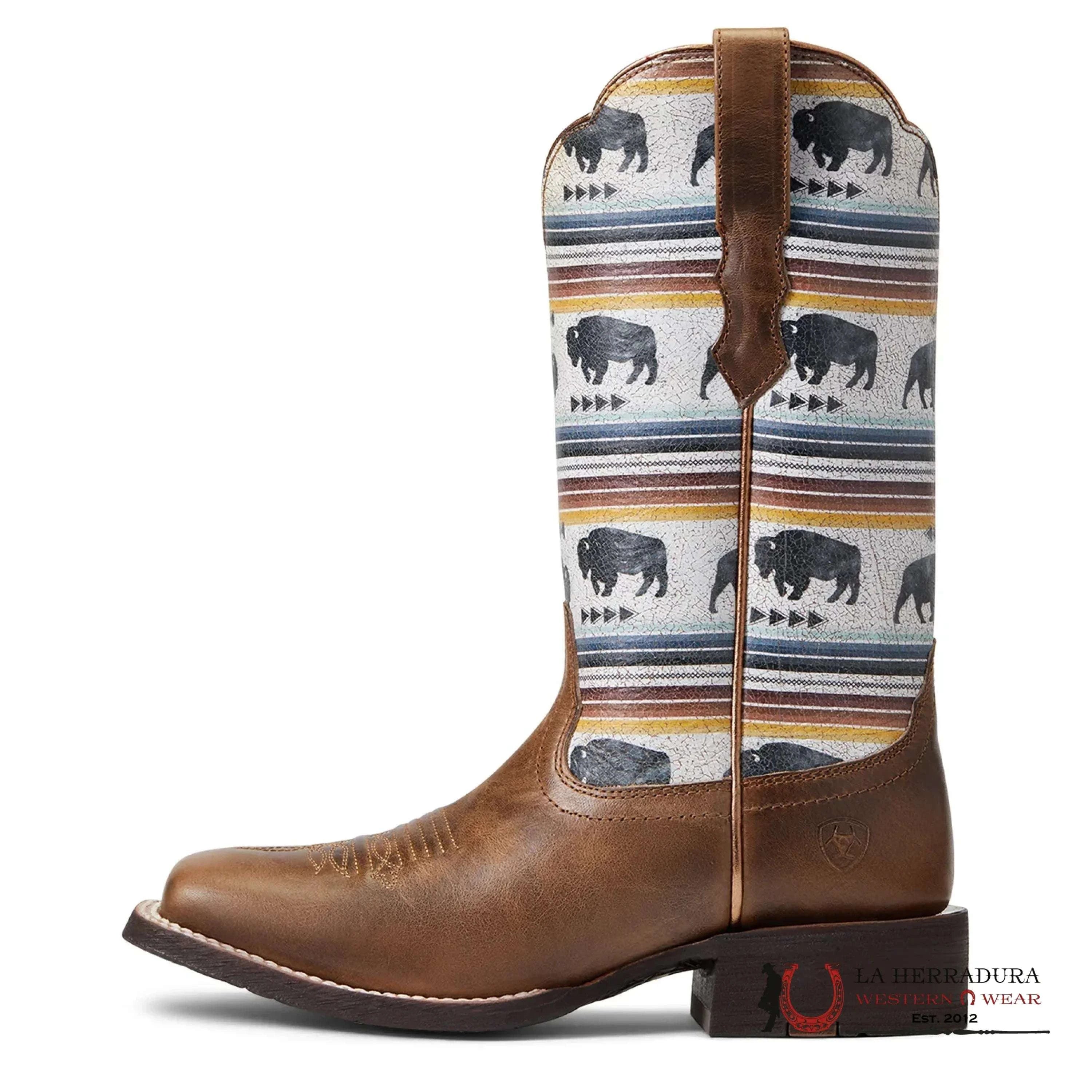 WOMENS ARIAT CIRCUIT SAVANNA ASH BROWN BUFFALO 10040423 BOTAS MUJERES