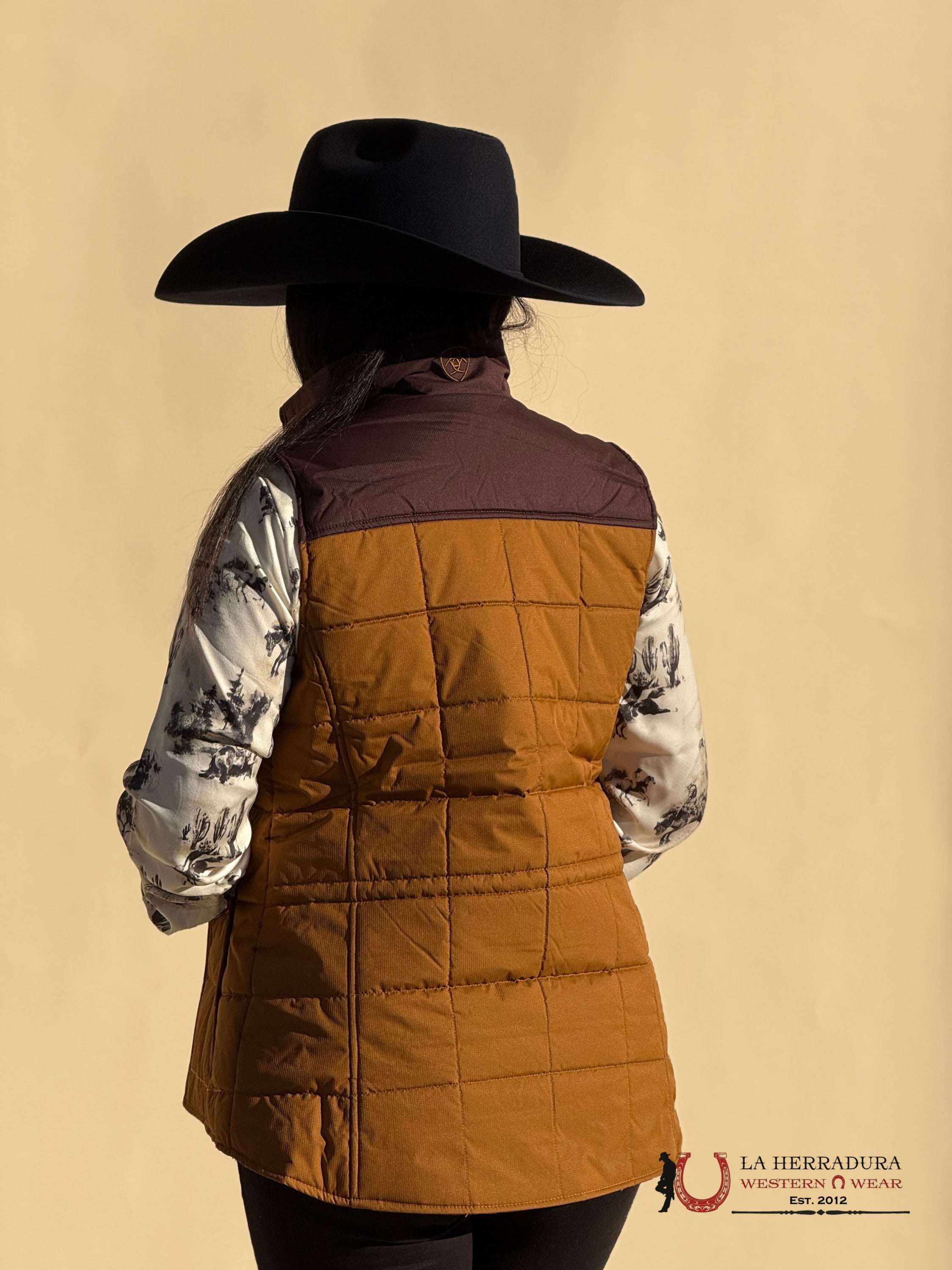 Women’s Ariat Conceal Carry Chestnut/ Chocolate Plum Vest-2831 Ropa Mujeres