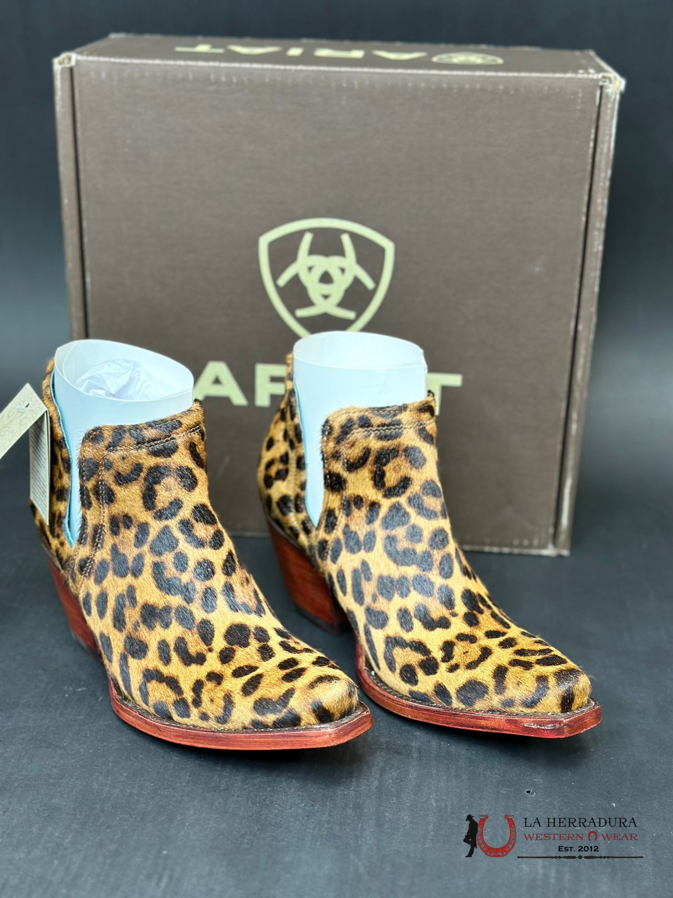 Womens Ariat Dixon Haircalf Leopard Hair On Botas Mujeres