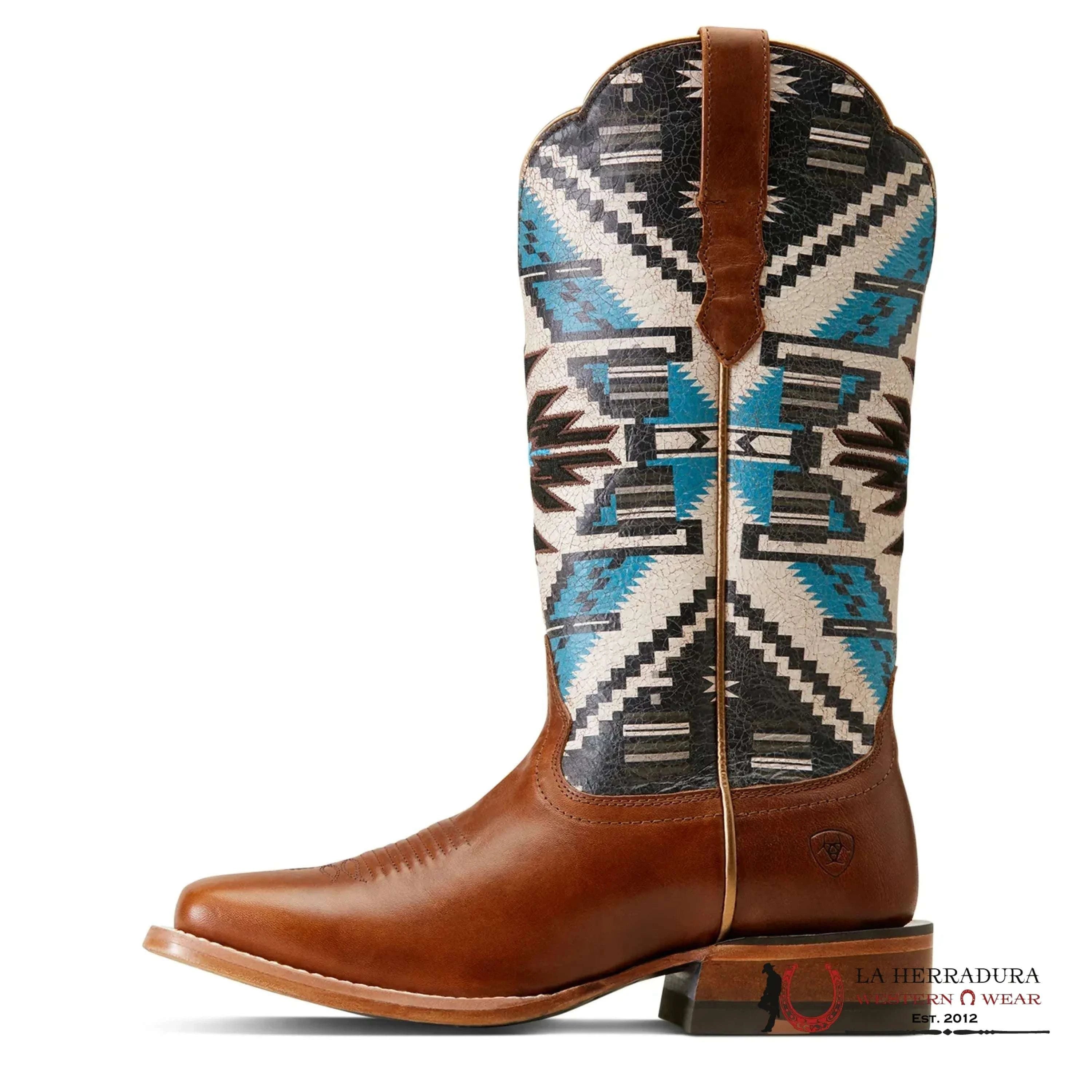 WOMENS ARIAT FRONTIER CHIMAYO DARK CHOCOLATE/RIO ARRIBA TURQUOISE 10047050 BOTAS MUJERES