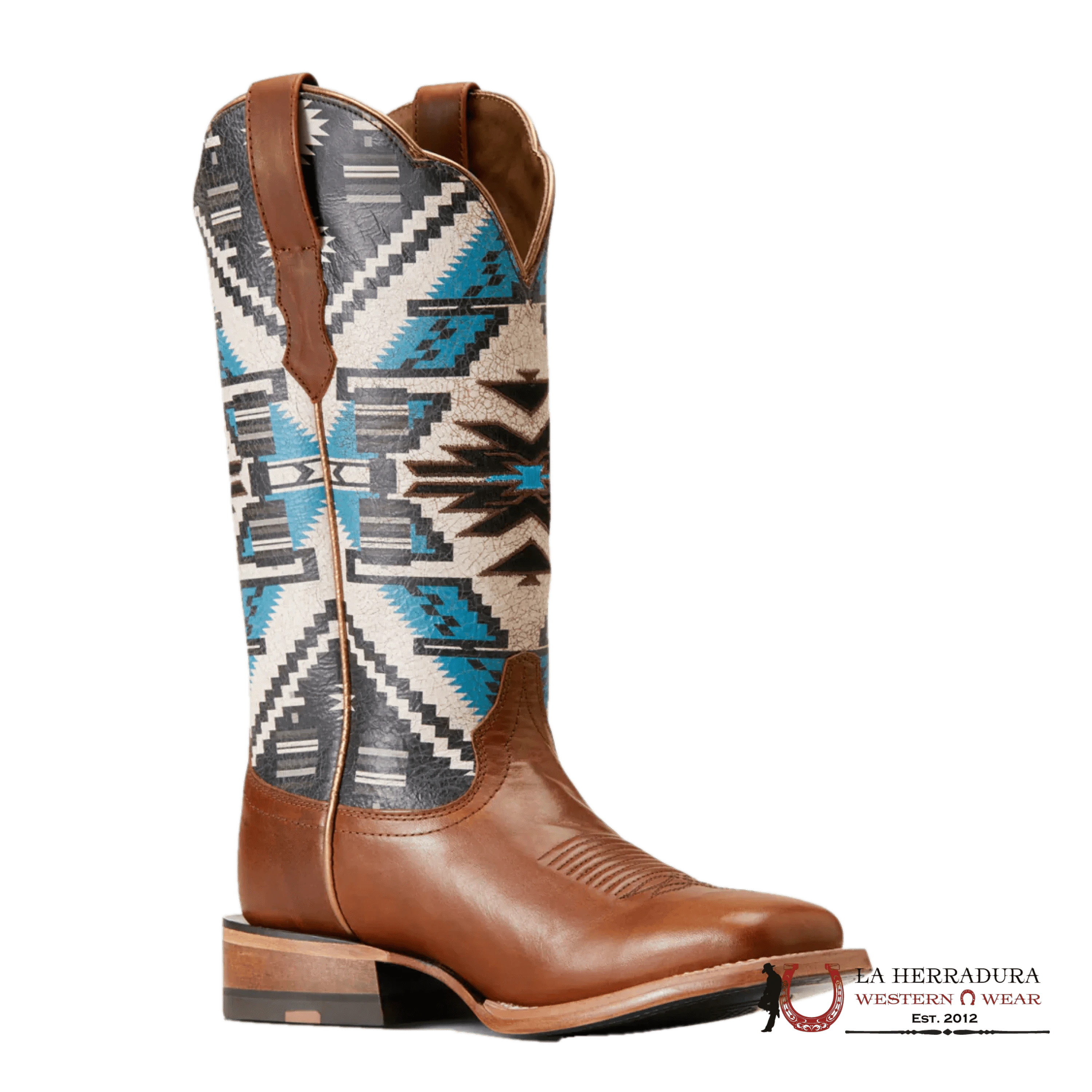 WOMENS ARIAT FRONTIER CHIMAYO DARK CHOCOLATE/RIO ARRIBA TURQUOISE 10047050 BOTAS MUJERES