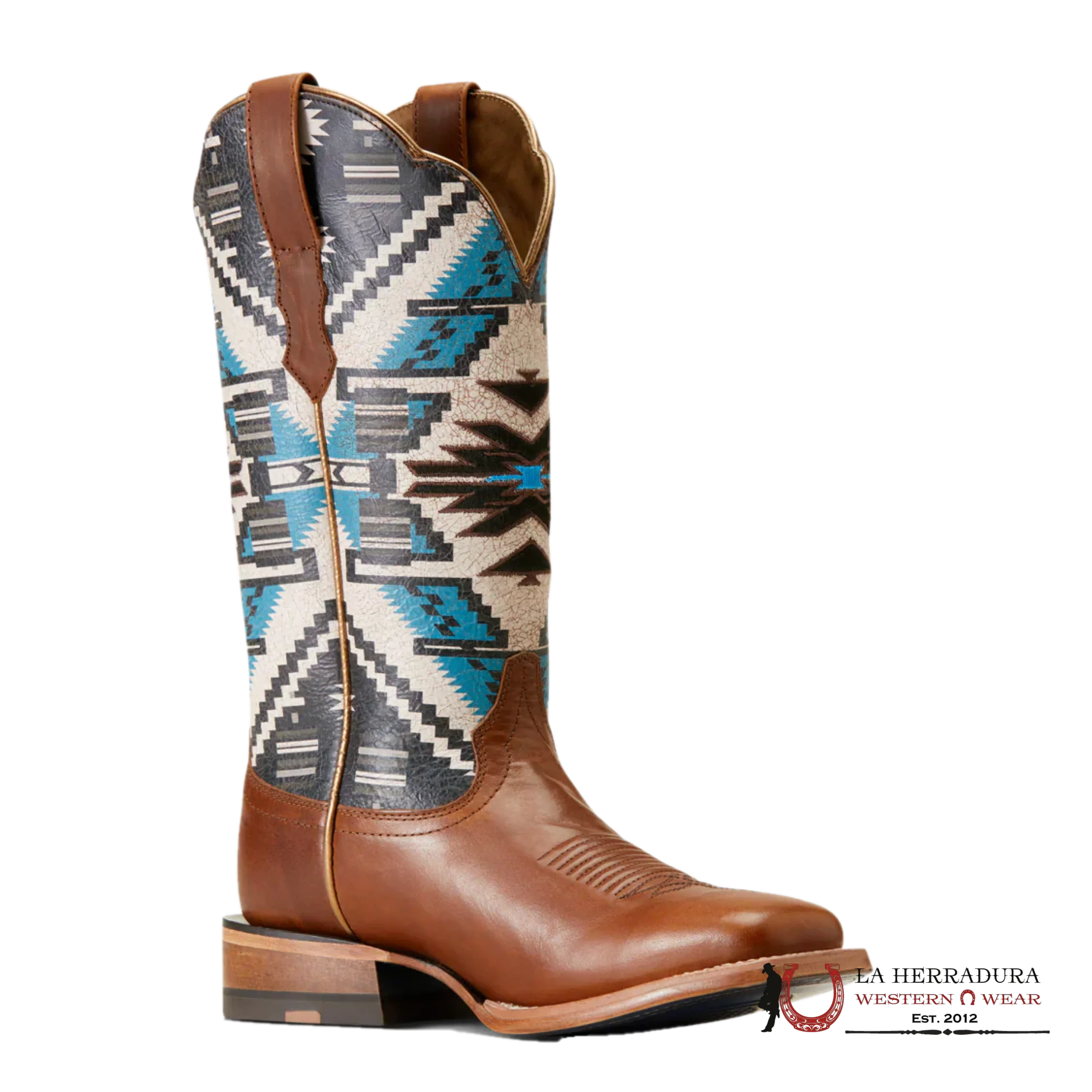 WOMENS ARIAT FRONTIER CHIMAYO DARK CHOCOLATE/RIO ARRIBA TURQUOISE 10047050 BOTAS MUJERES