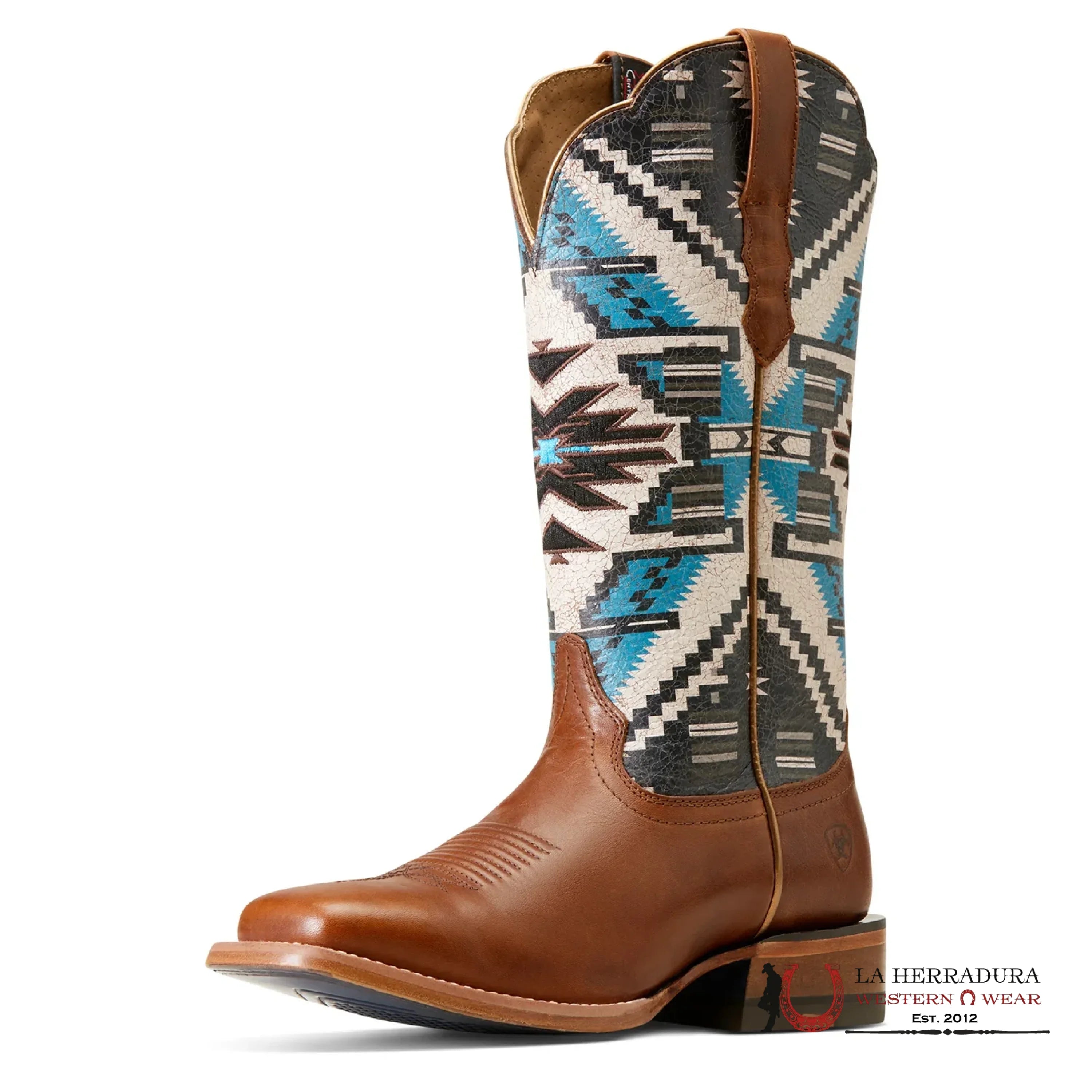 WOMENS ARIAT FRONTIER CHIMAYO DARK CHOCOLATE/RIO ARRIBA TURQUOISE 10047050 BOTAS MUJERES
