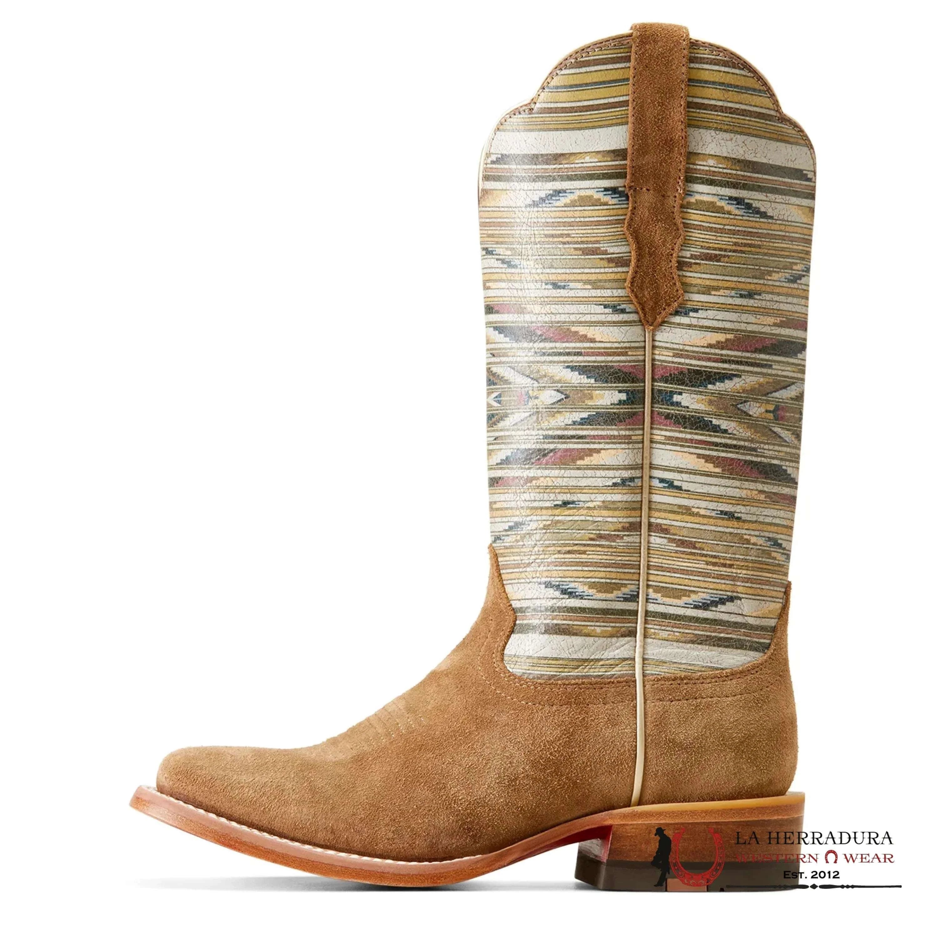 WOMENS ARIAT FRONTIER CHIMAYO DIJON ROUGHOUT/SANTA FE MUSTARD 10047051 BOTAS MUJERES