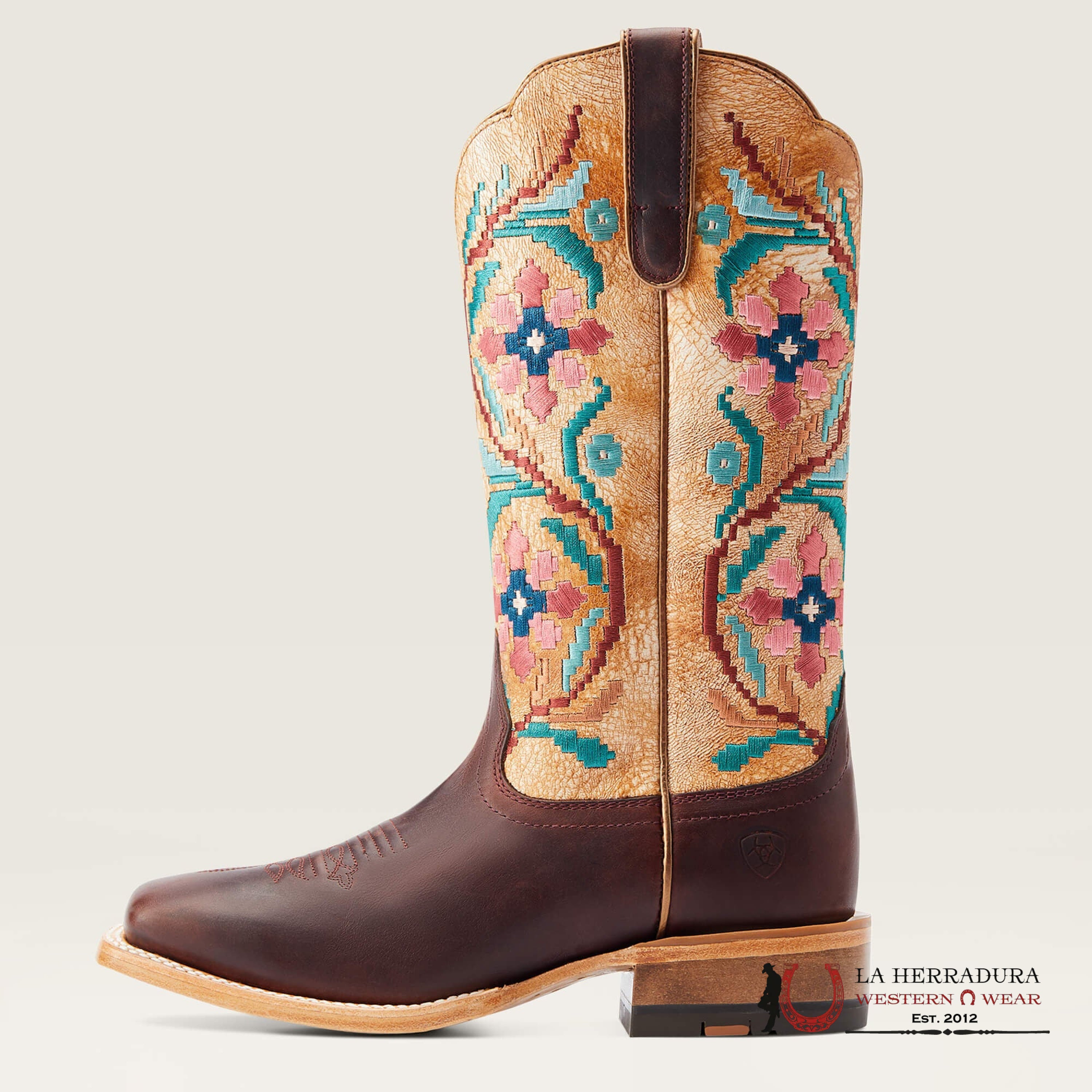 WOMENS ARIAT FRONTIER DANIELLA BRAZEN TAN/SANDED WHITE-10044542 BOTAS MUJERES