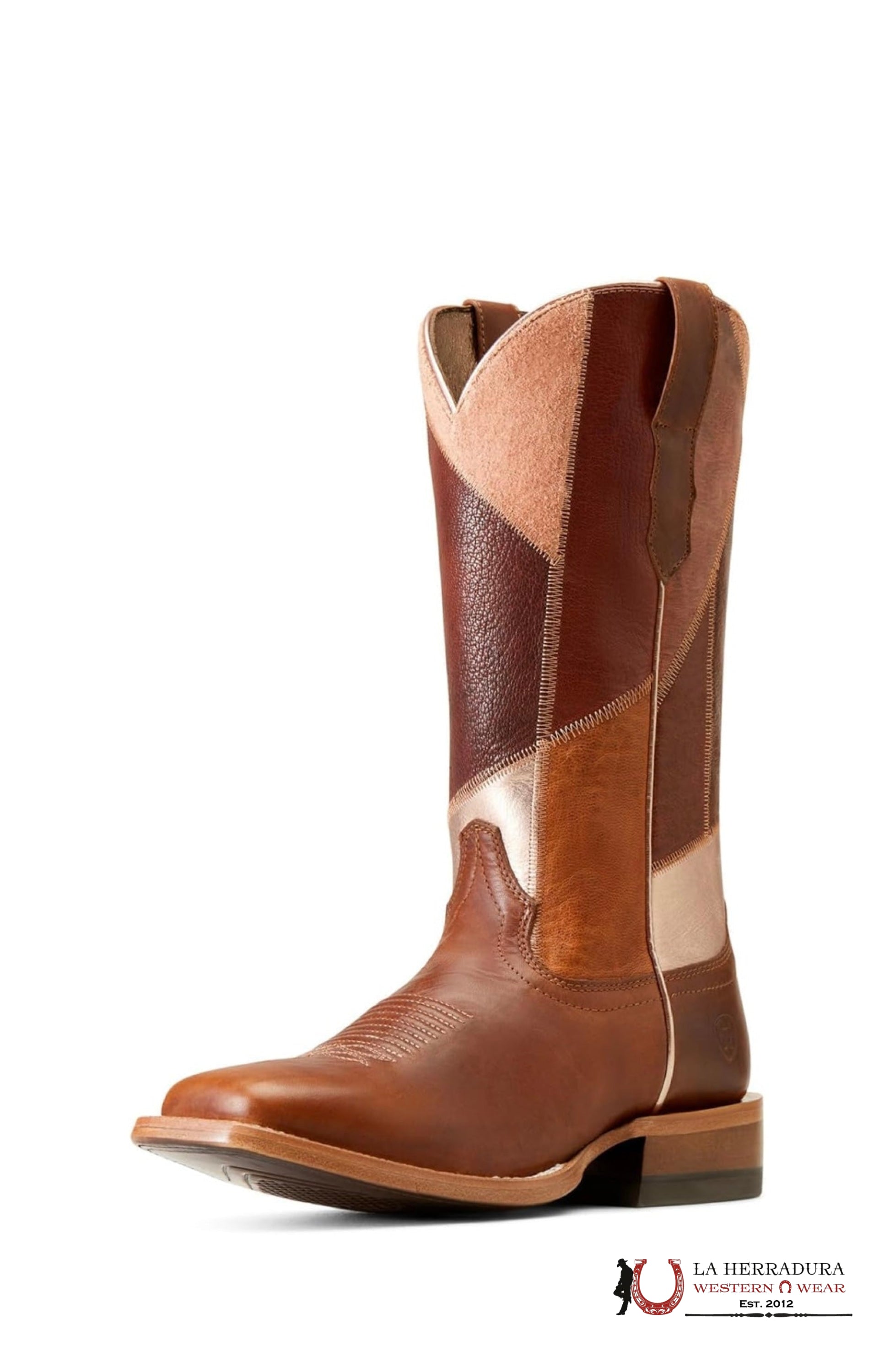 WOMENS ARIAT FRONTIER PATCHWORK TAN ROSE- 10047049 BOTAS MUJERES