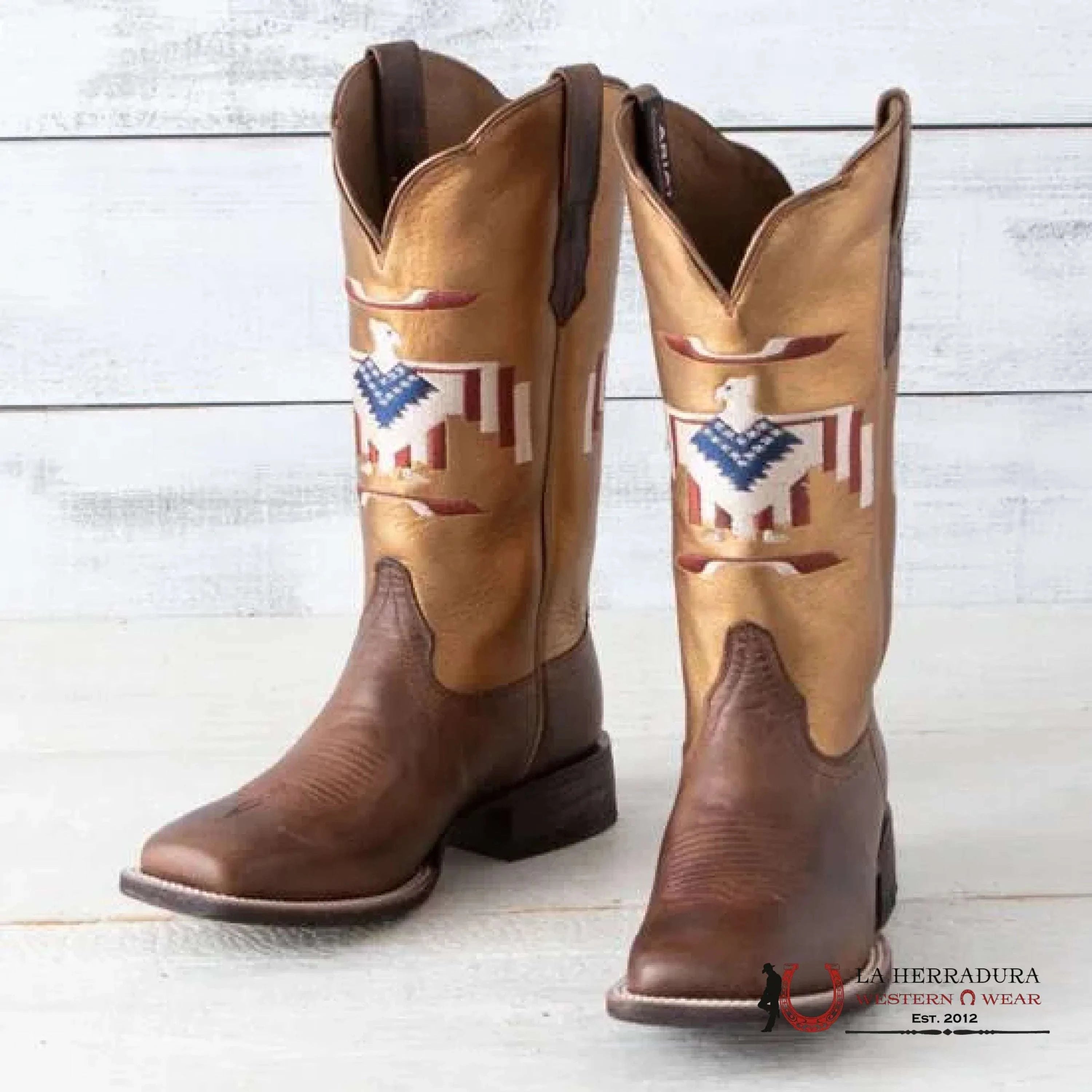 Womens Ariat Frontier Thunderbird Chimayo Fiery Tan- 2578 Botas Mujeres