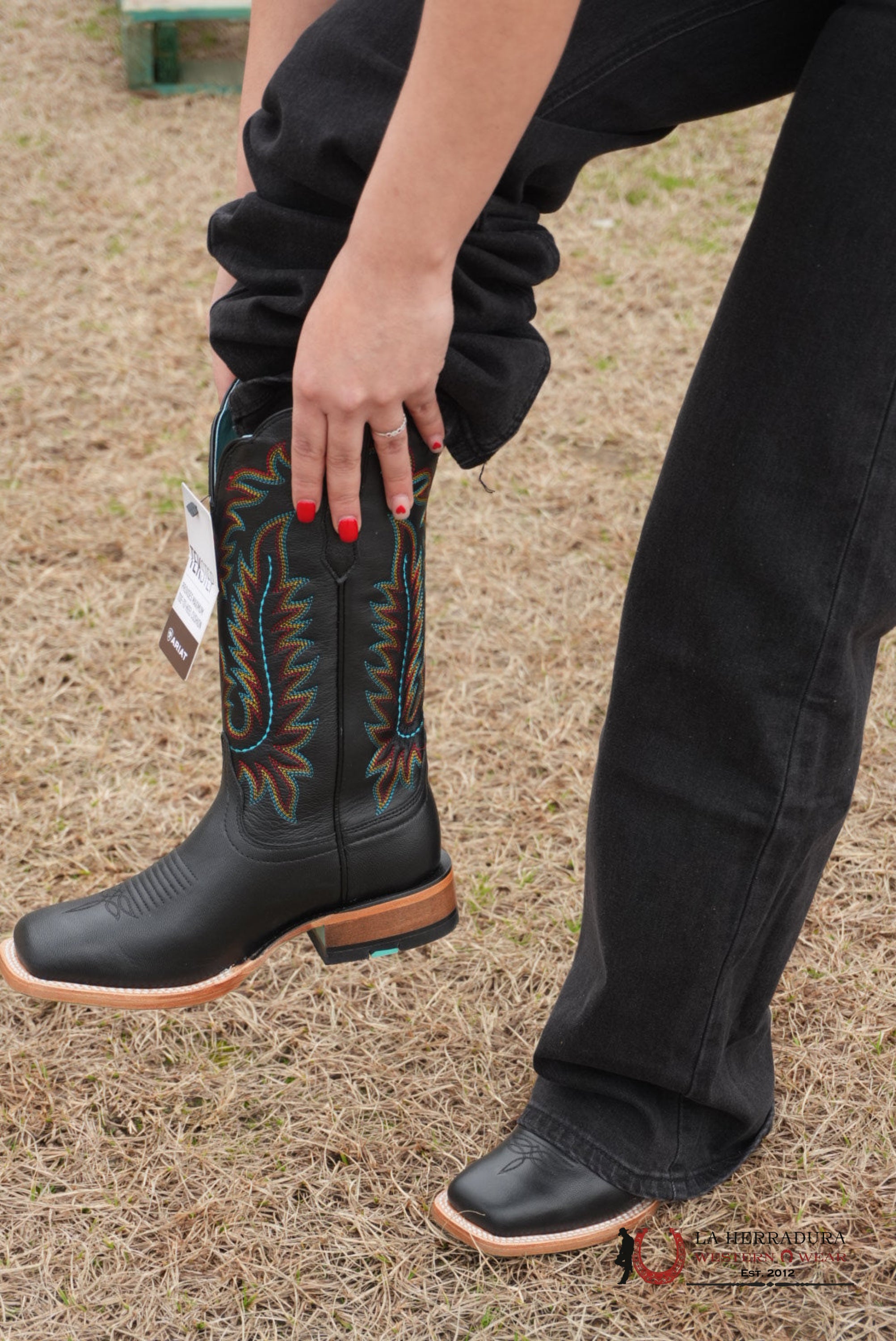 WOMENS ARIAT FRONTIER TULLY OBSIDIAN BOOTS- 1180 BOTAS MUJERES